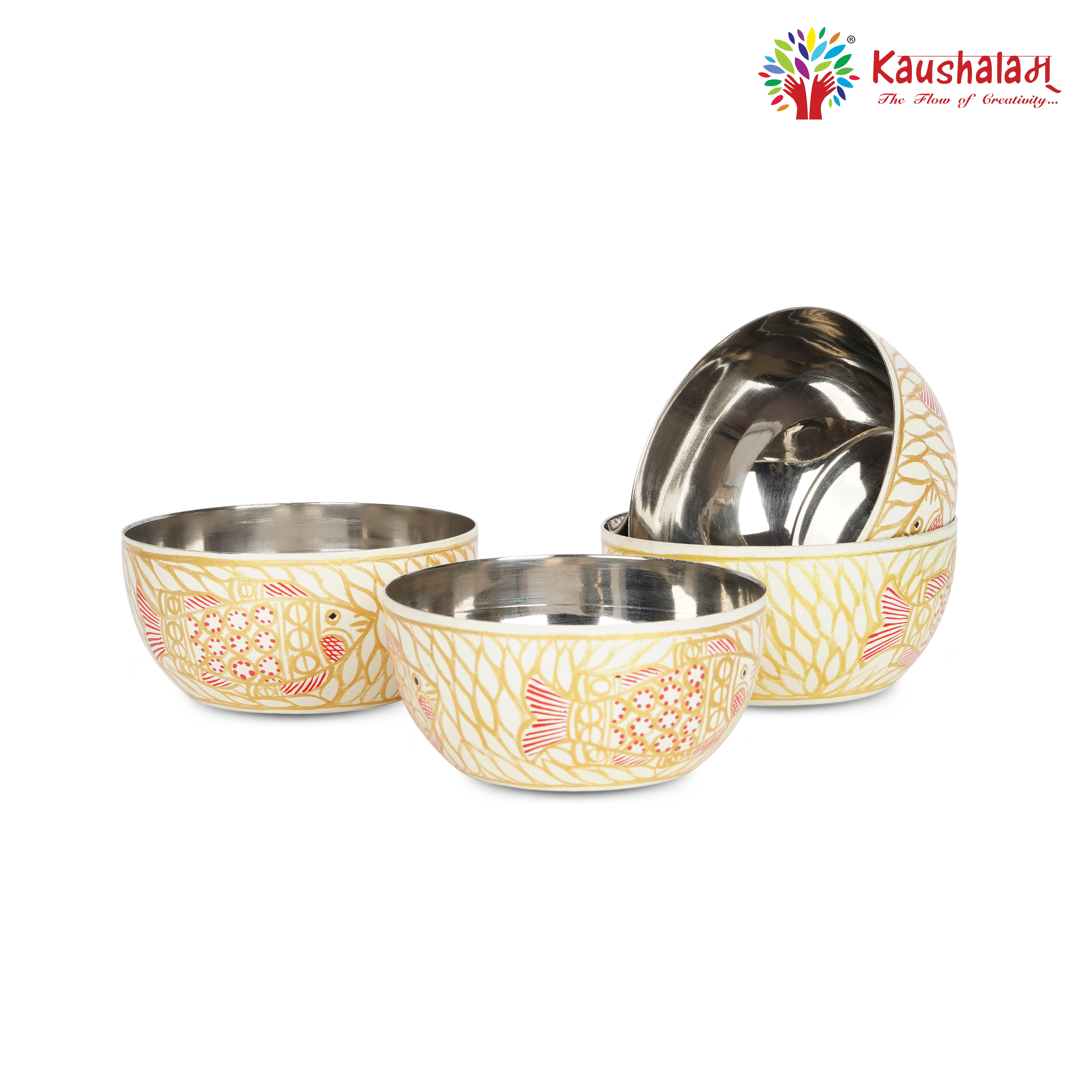 Hand Painted Bowl set: Fish