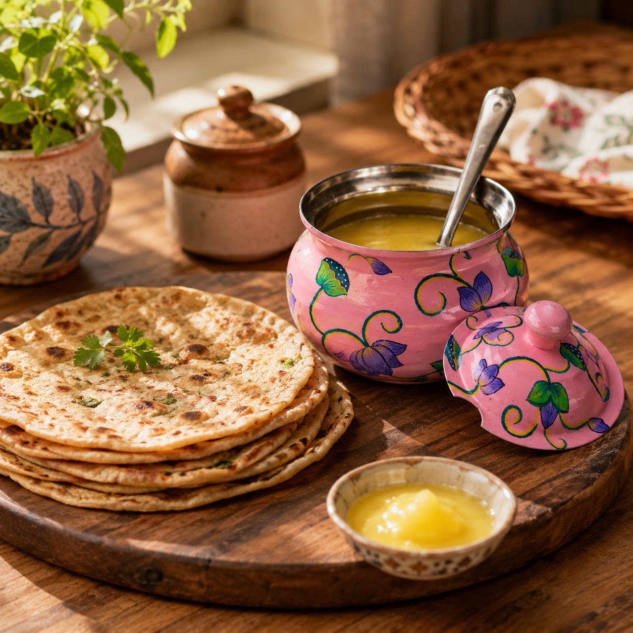 Ghee Pot: Lotus