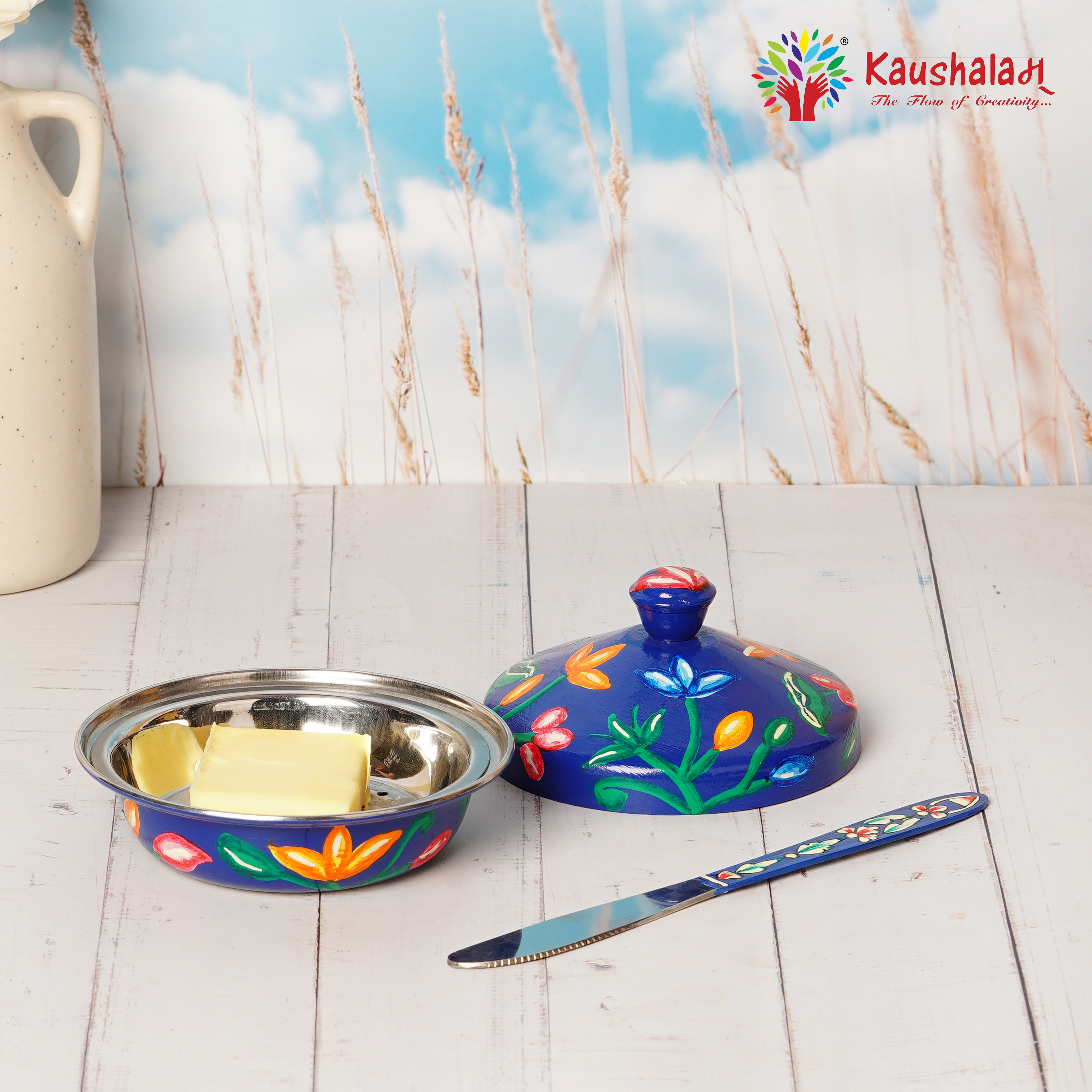 Butter Dish: Bluebell Butter Dish: Bluebell