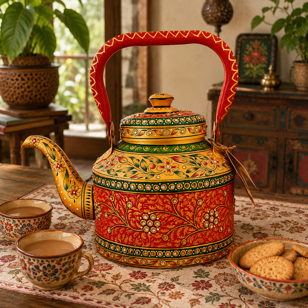 Hand-Painted Tea Kettle 3000 Ml – The Majestic