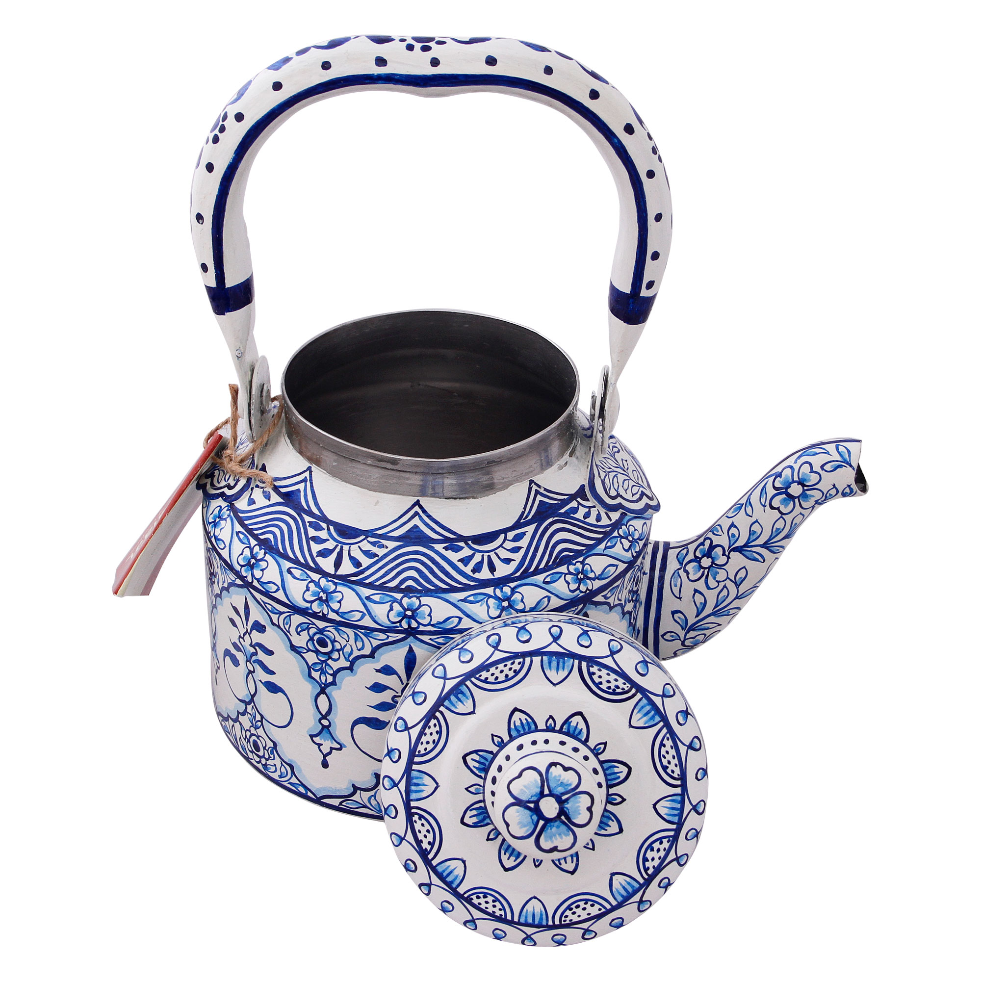 Hand Painted Tea kettle– Royal Jaipur- Blue & White