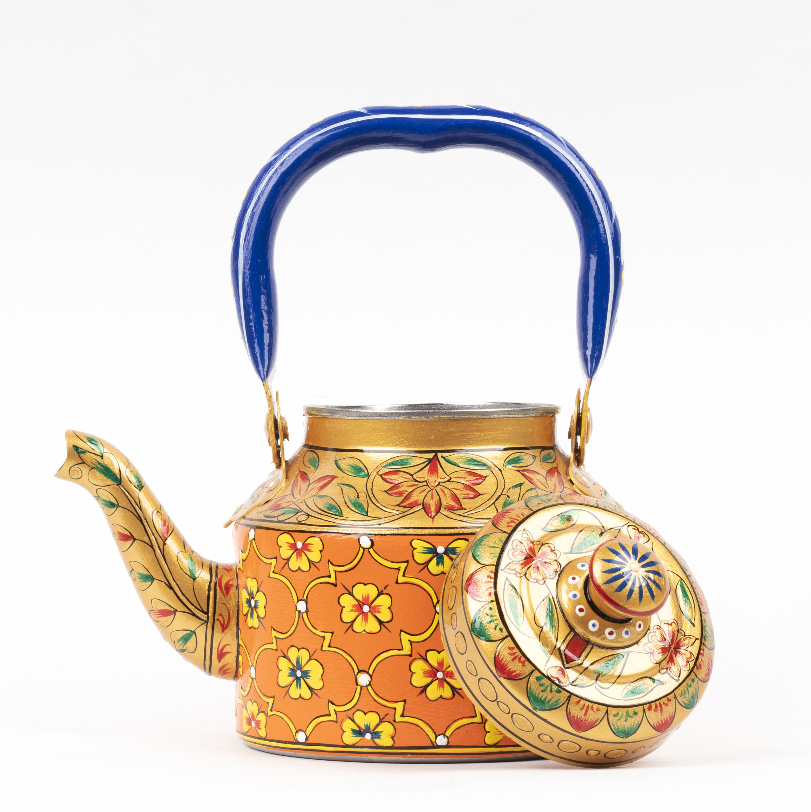 Hand Painted Tea Kettle - Kesar