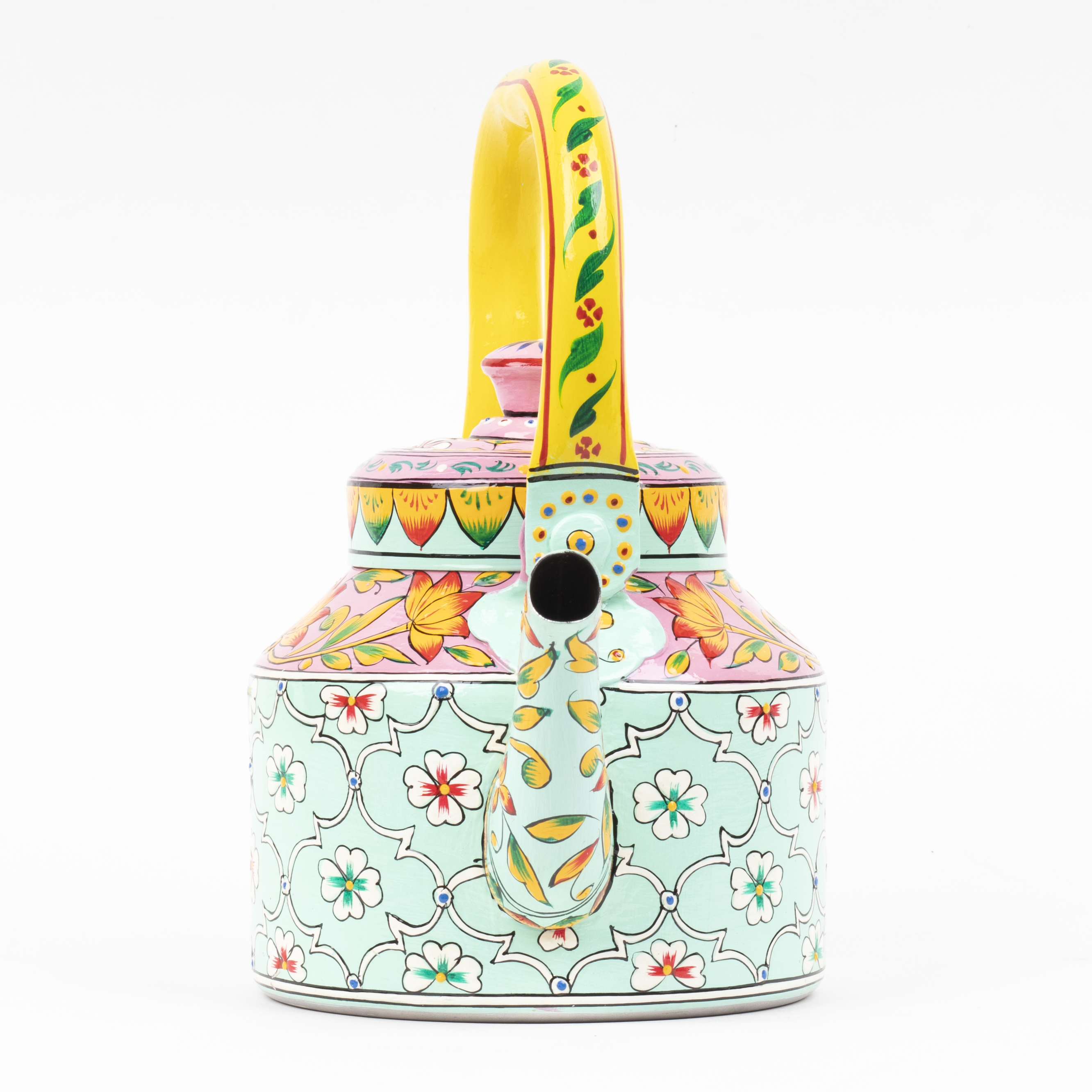 Hand-Painted Stainless Steel Tea Kettle –  Habibi