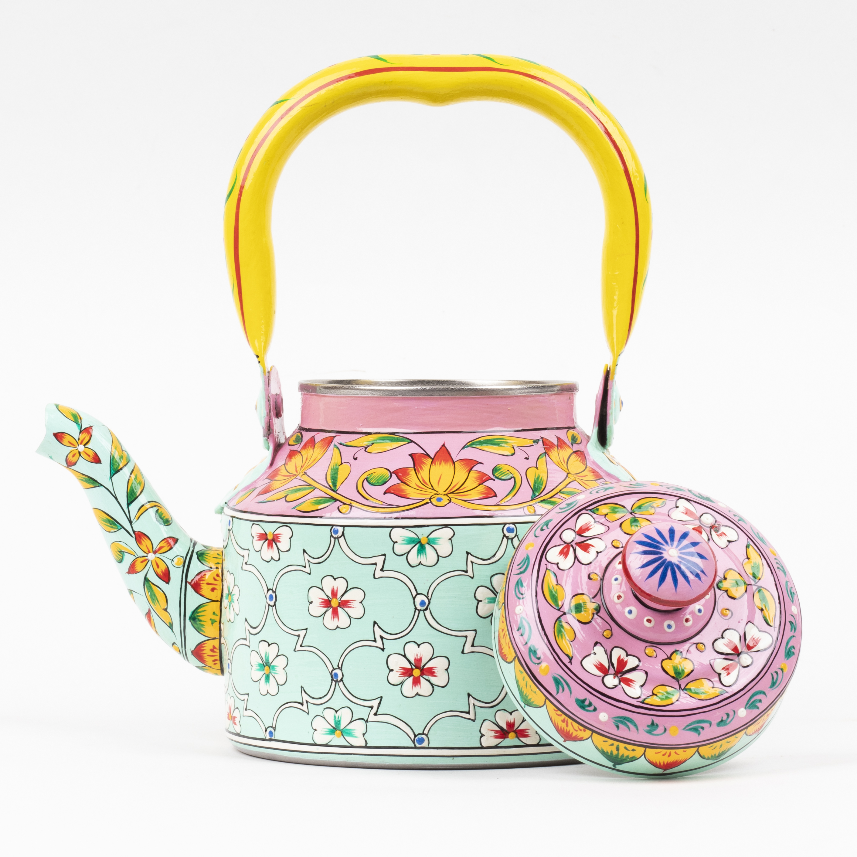 Hand-Painted Stainless Steel Tea Kettle –  Habibi