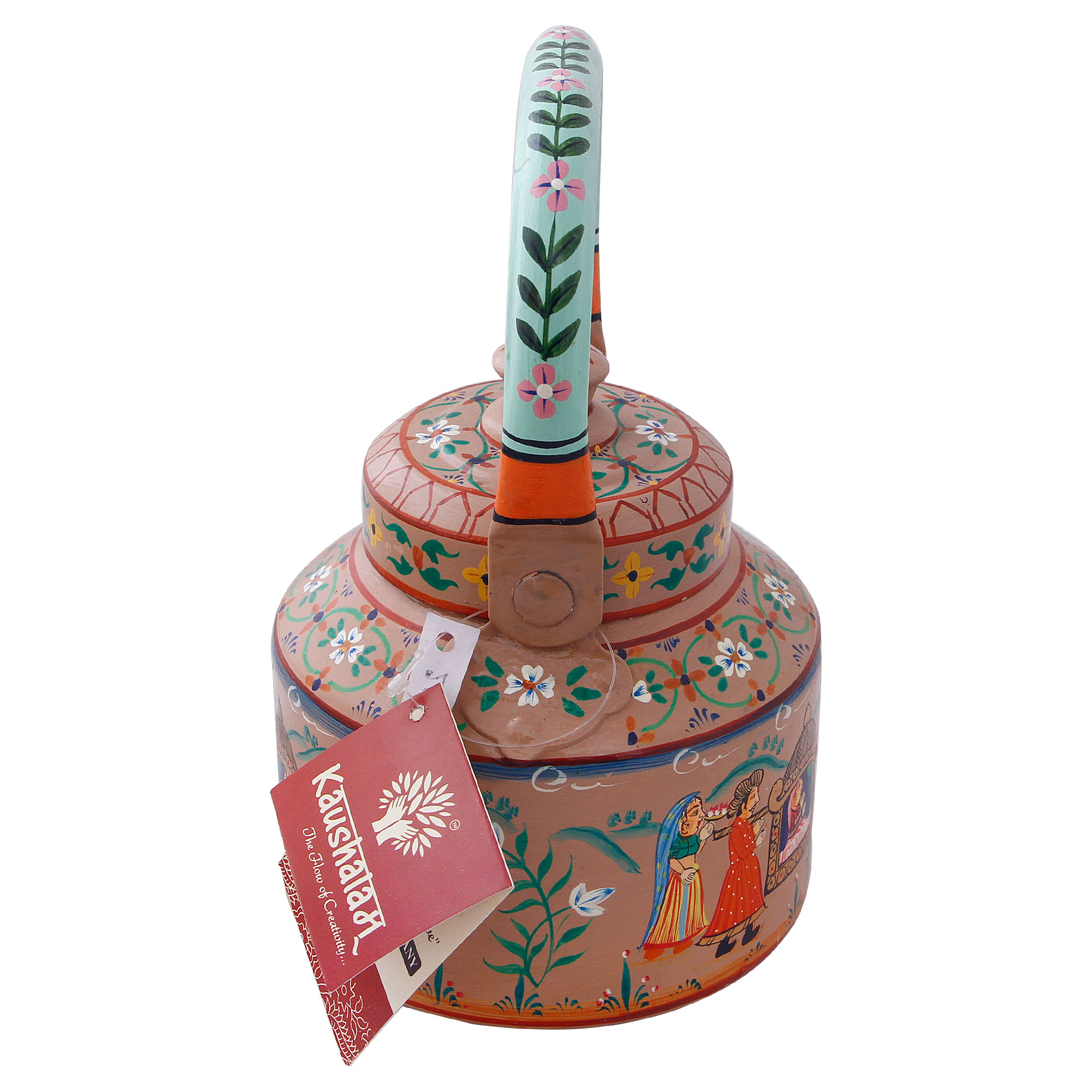 Hand-Painted Tea Kettle – Indian Wedding