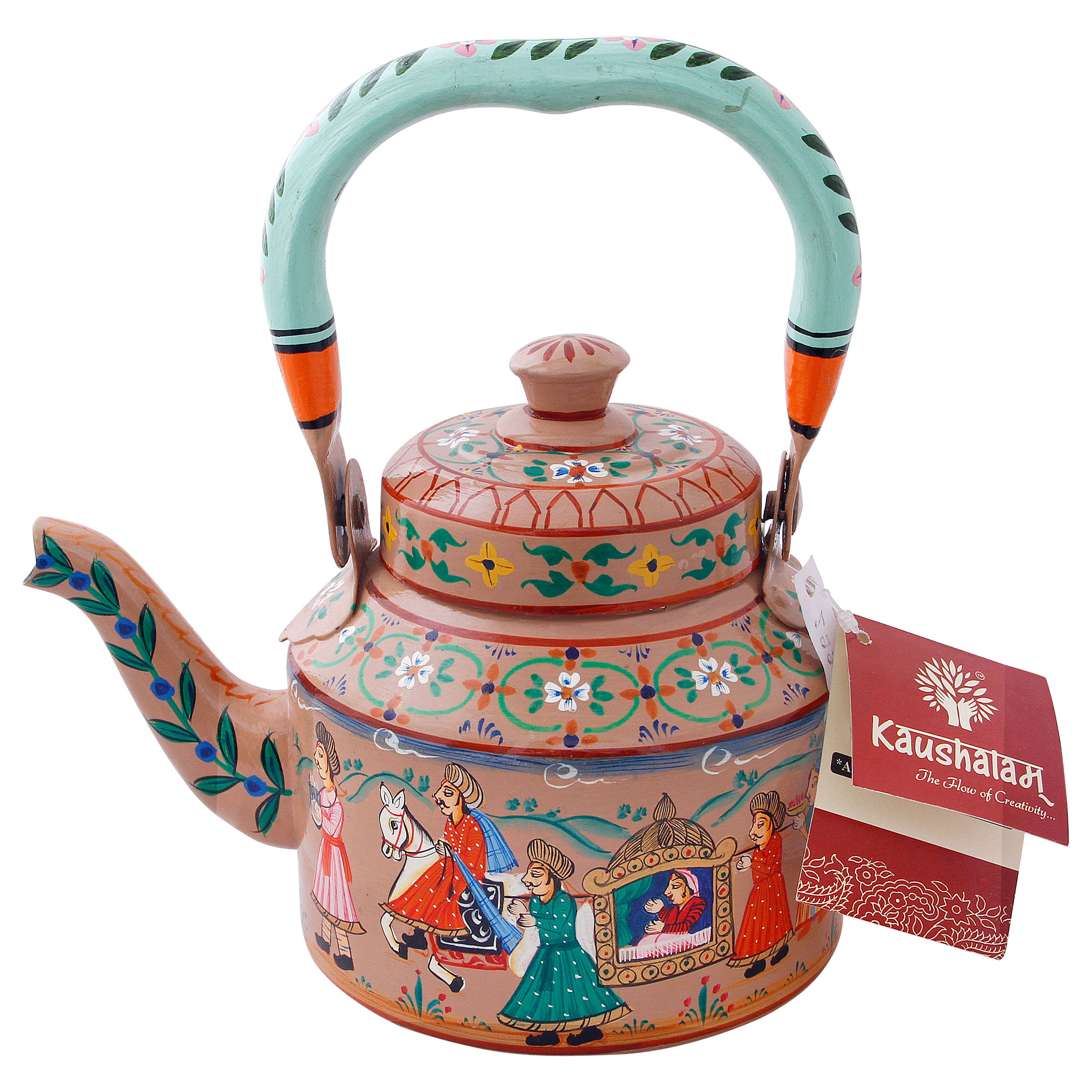 Hand-Painted Tea Kettle – Indian Wedding
