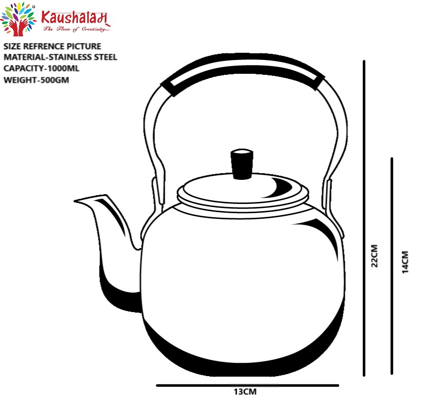 Tea Kettle with Hand-Painted Indian Art – Bloomsbury Floral