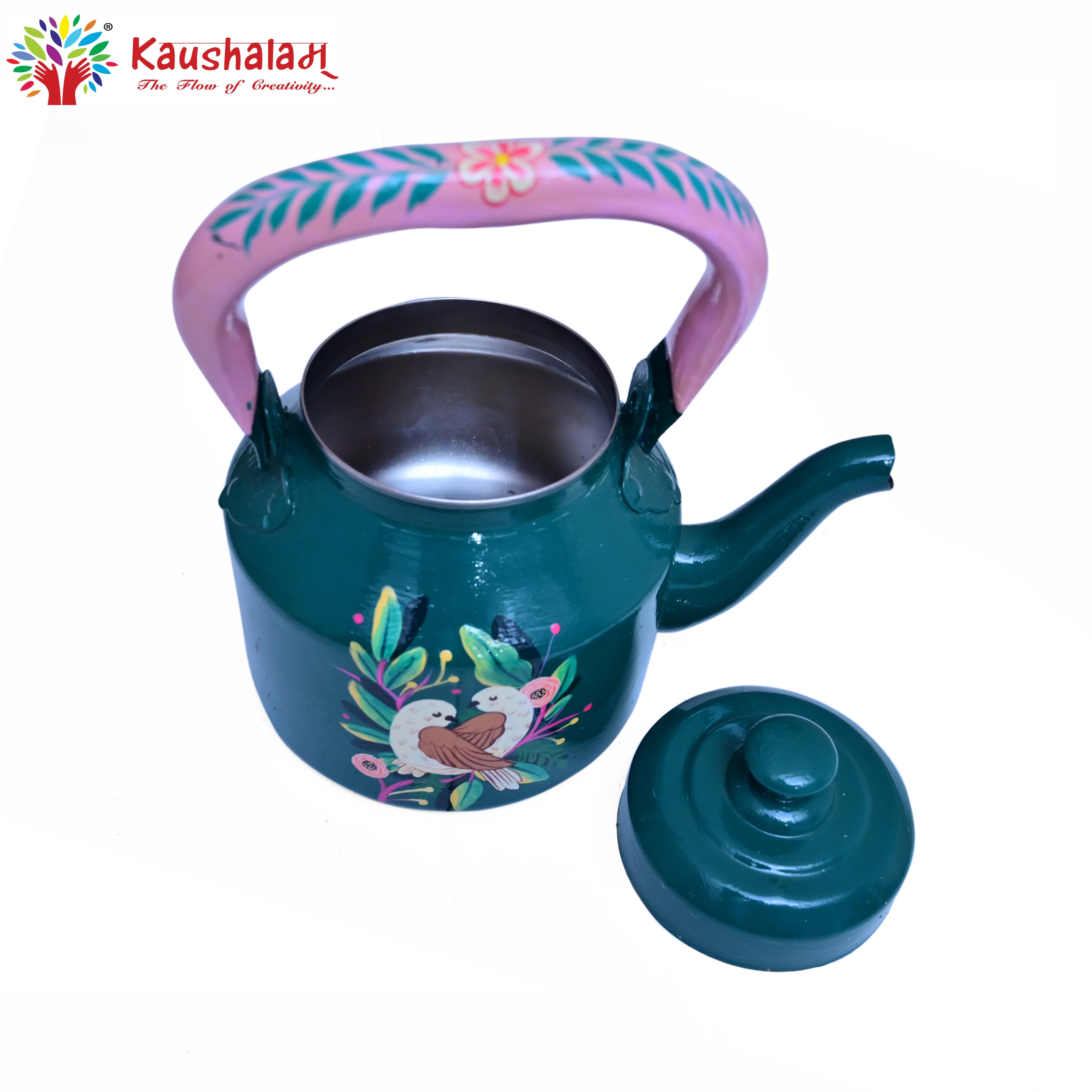 Hand-Painted Tea Kettle  - Bloomsbury Birds