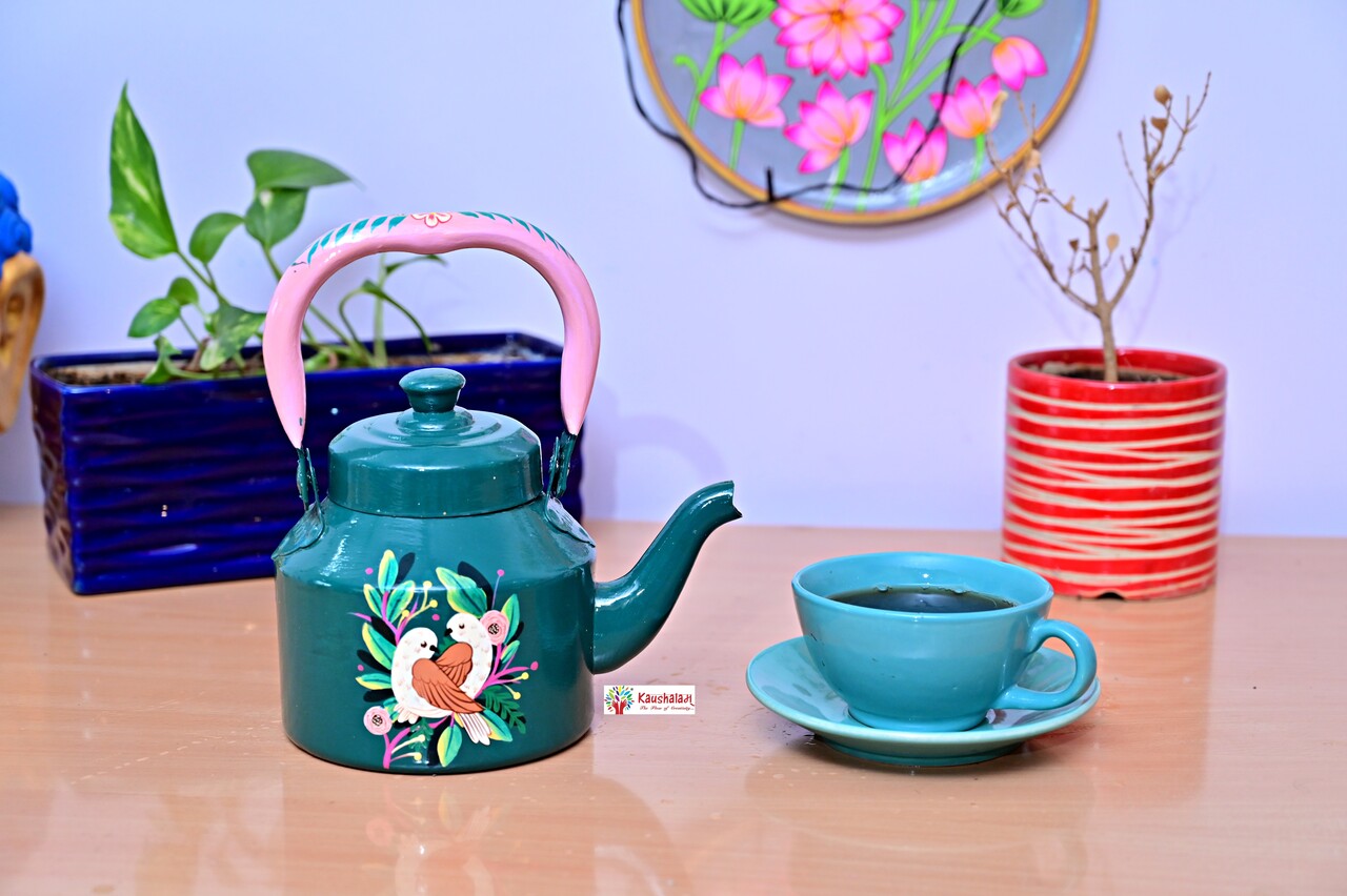 Hand-Painted Tea Kettle  - Bloomsbury Birds