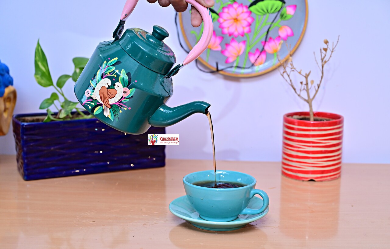 Hand-Painted Tea Kettle  - Bloomsbury Birds