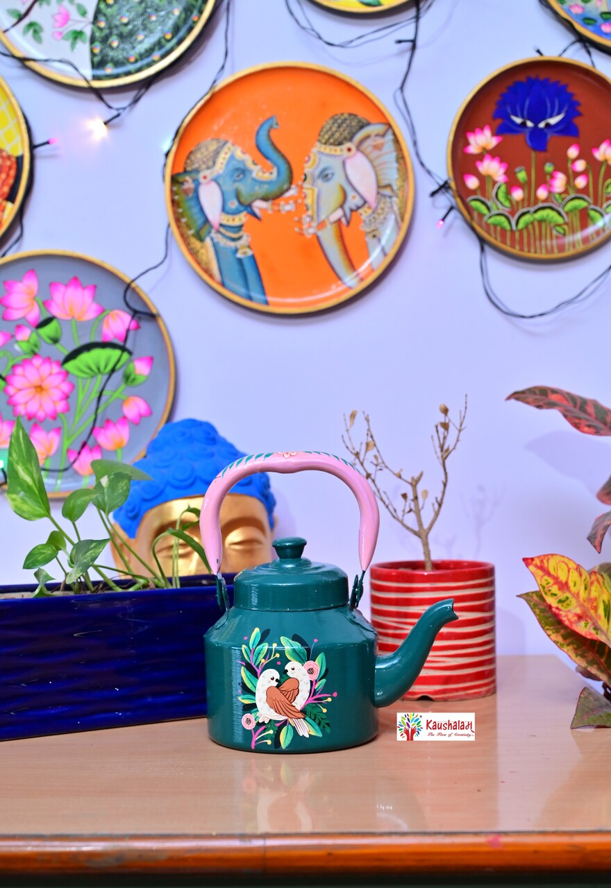 Hand-Painted Tea Kettle  - Bloomsbury Birds