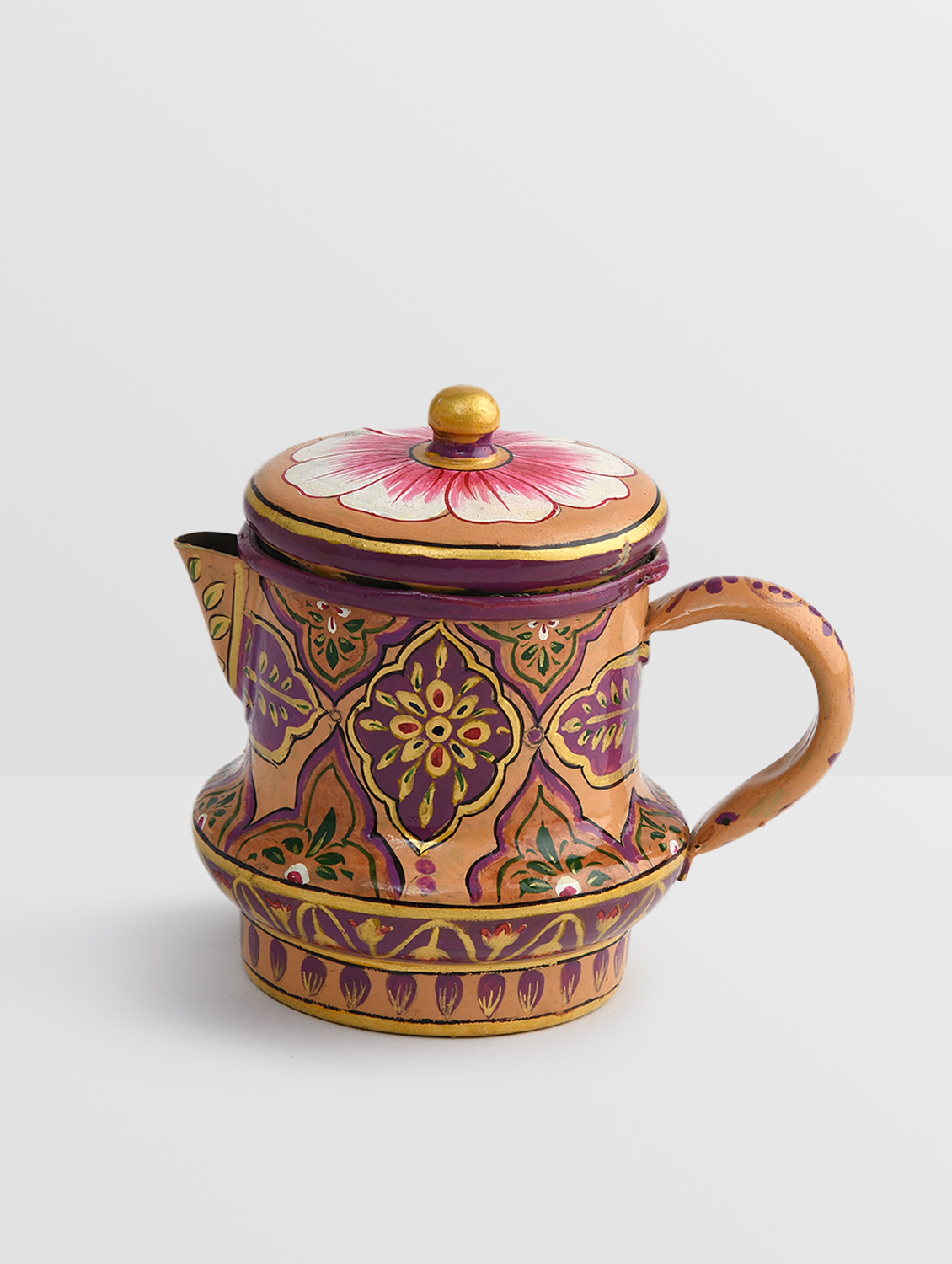 Hand Painted Tea Kettle with Milk pot