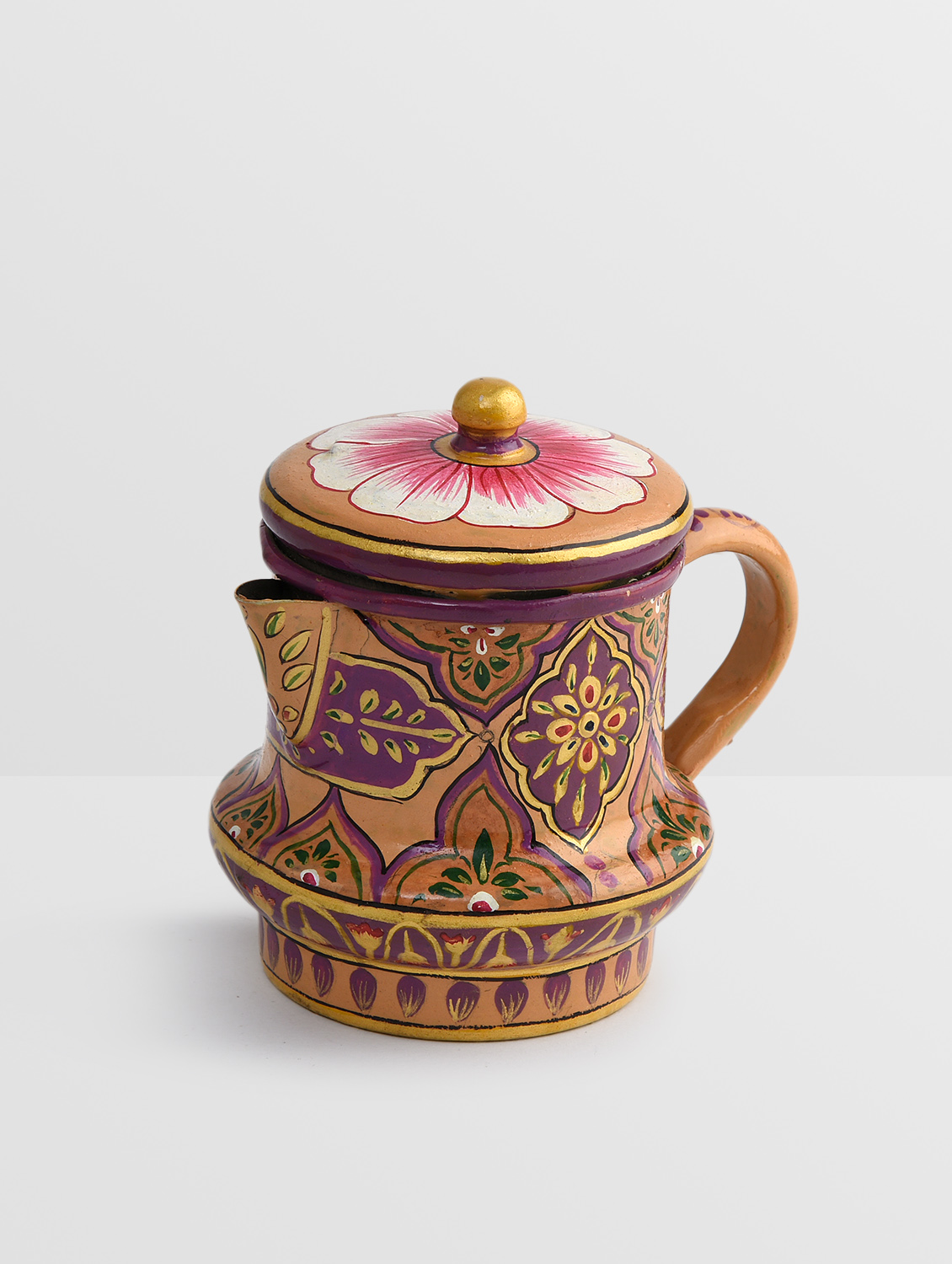 Hand Painted Tea Kettle with Milk pot