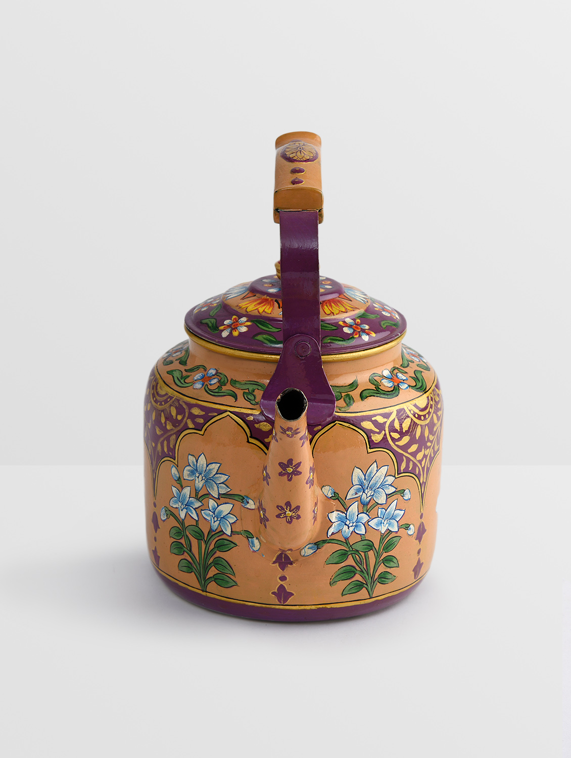 Hand Painted Tea Kettle with Milk pot
