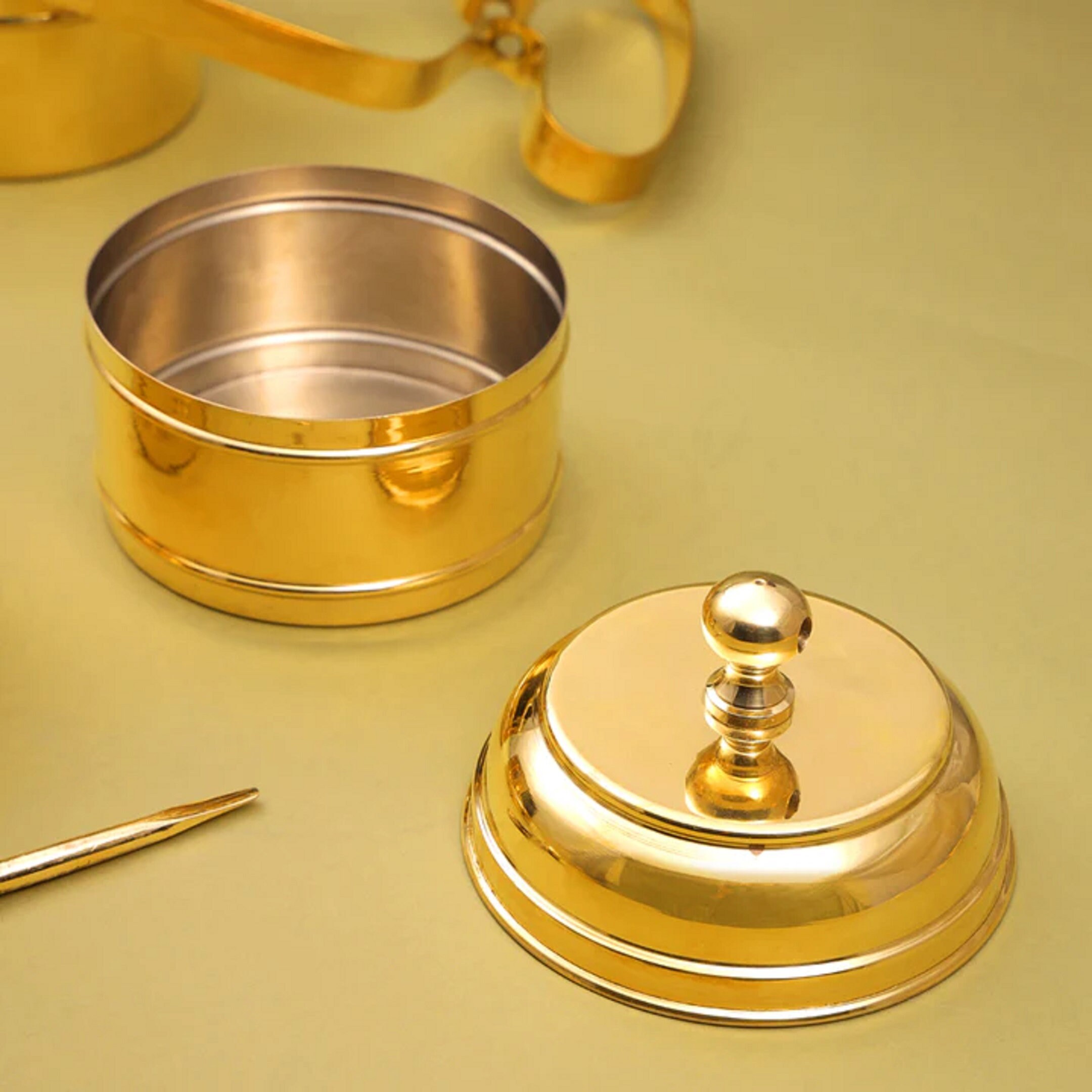 Brass 3 Tier Lunch Box