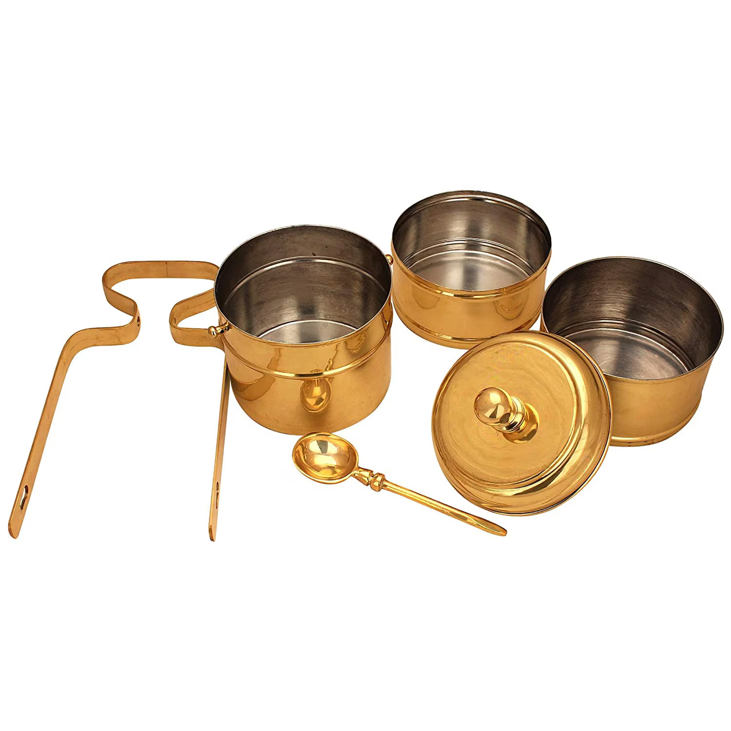 Brass 3 Tier Lunch Box