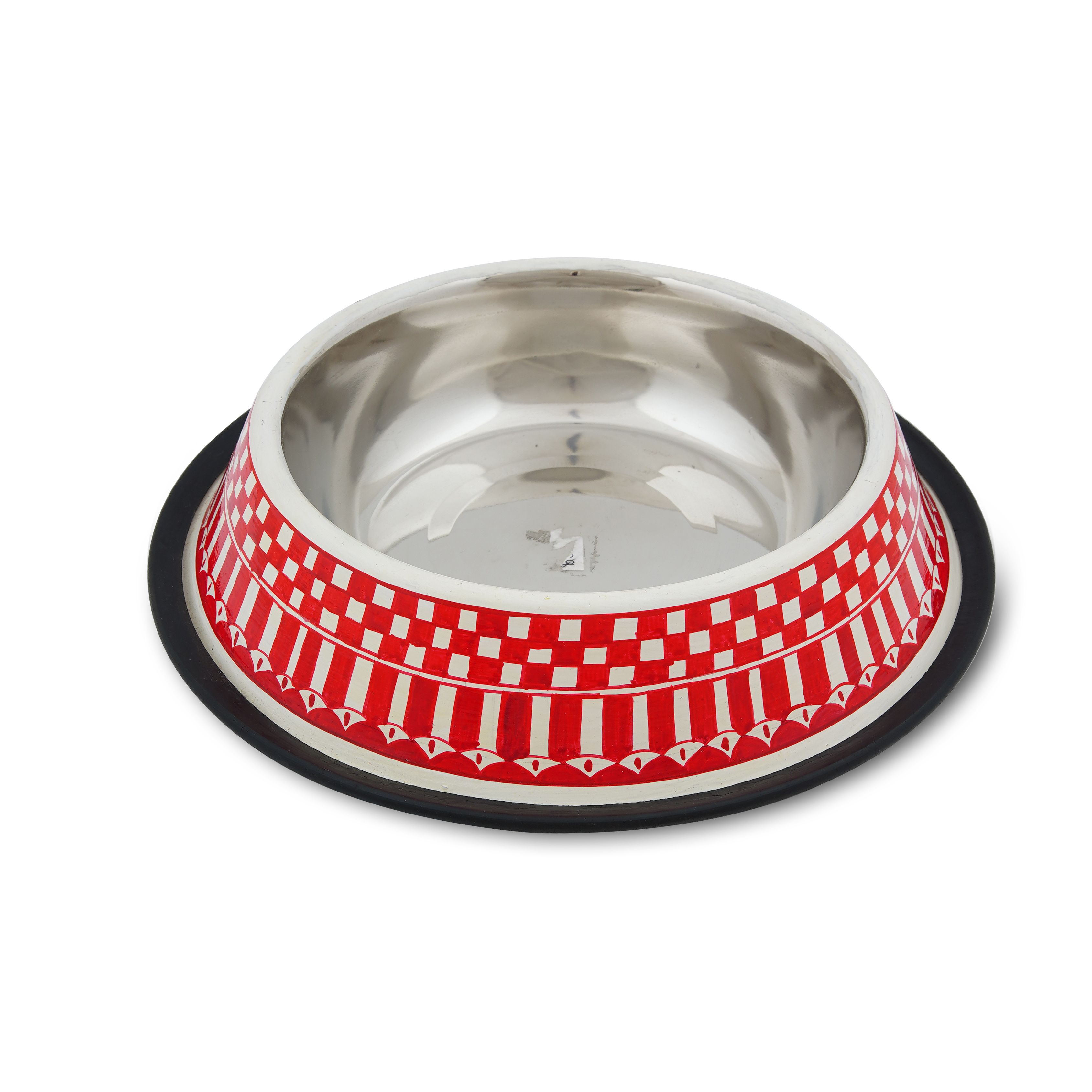 Hand-Painted Stainless Steel Pet Bowl