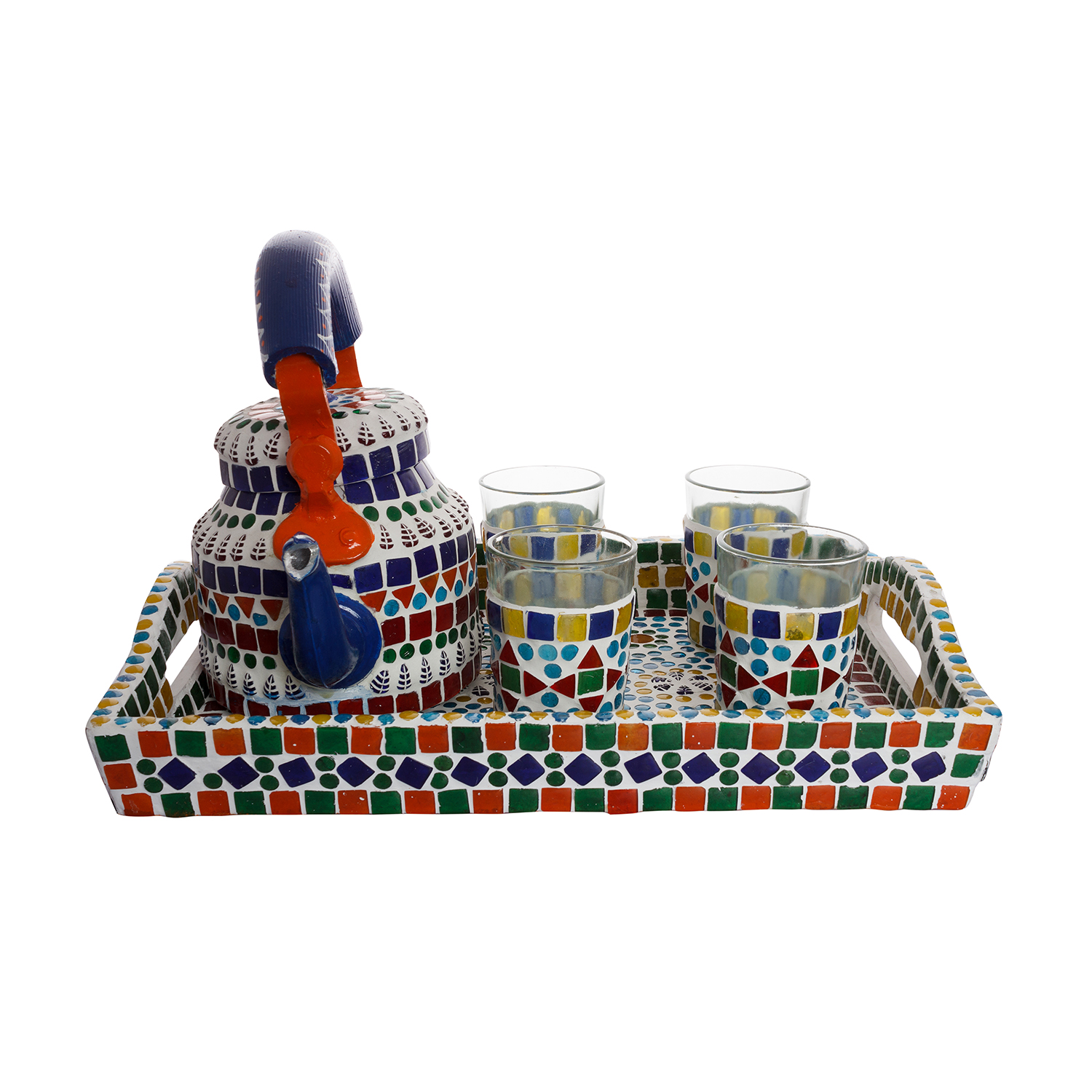 Mosaic Tea set: Multi