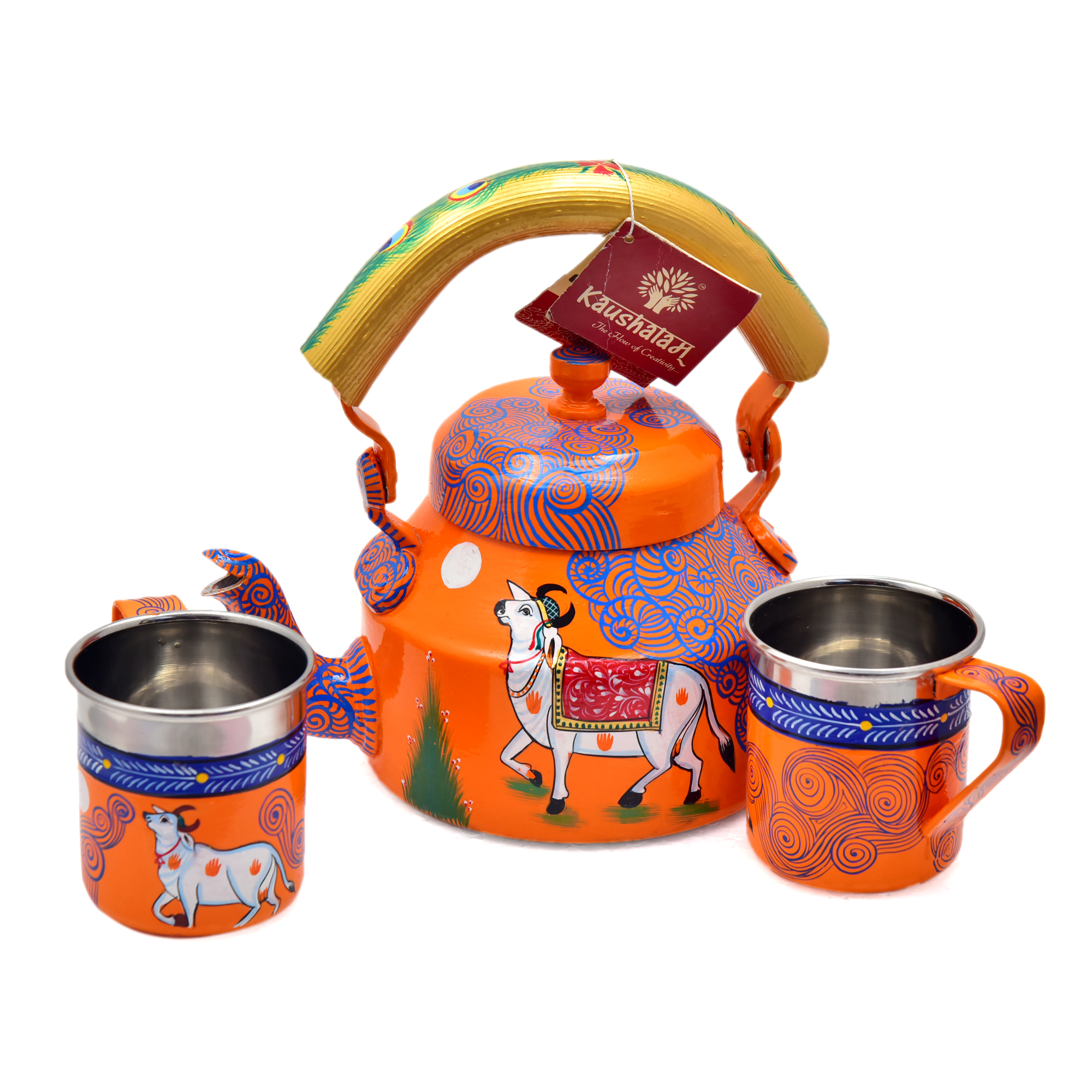 Kaushalam Hand Painted  Tea  Sets