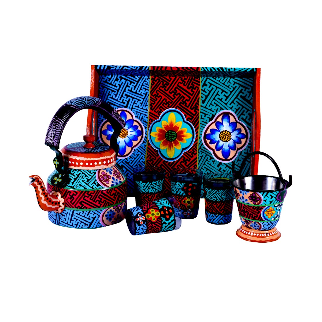 Kaushalam   Hand  Painted Tea Sets Kaushalam   Hand  Painted Tea Sets