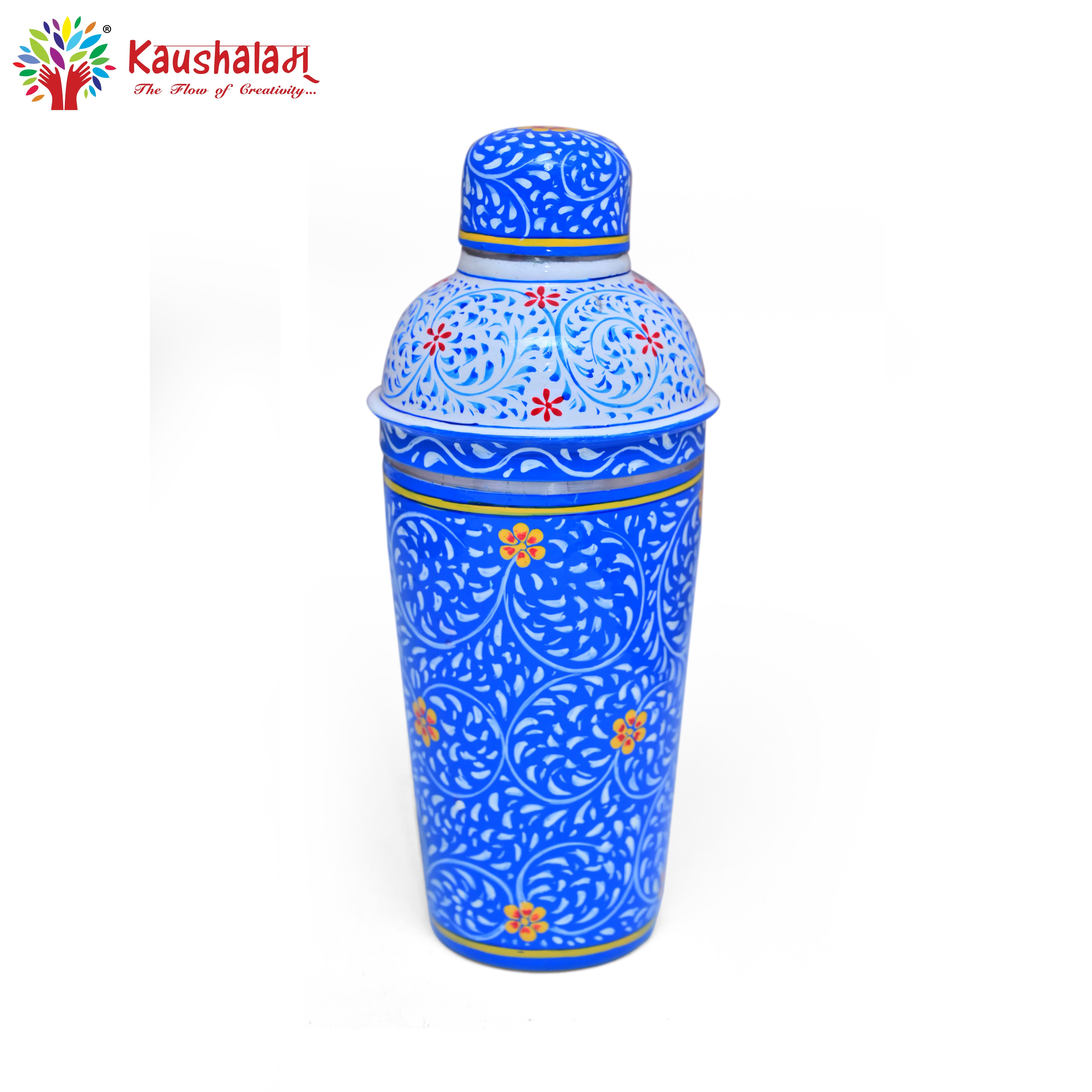 Hand Painted Cocktail Maker Set: Blue Lagoon