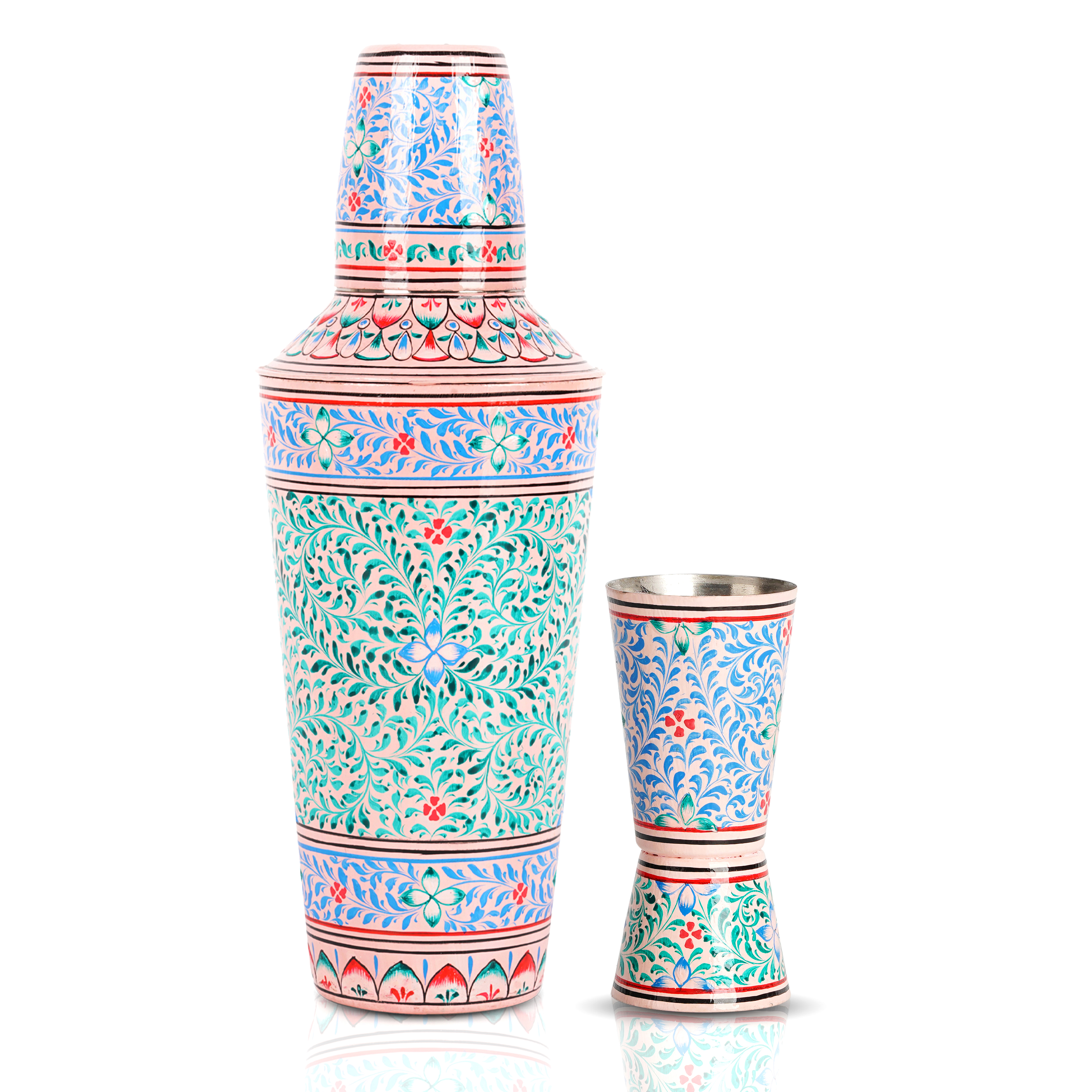 Hand Painted Cocktail Maker Set: Elegant