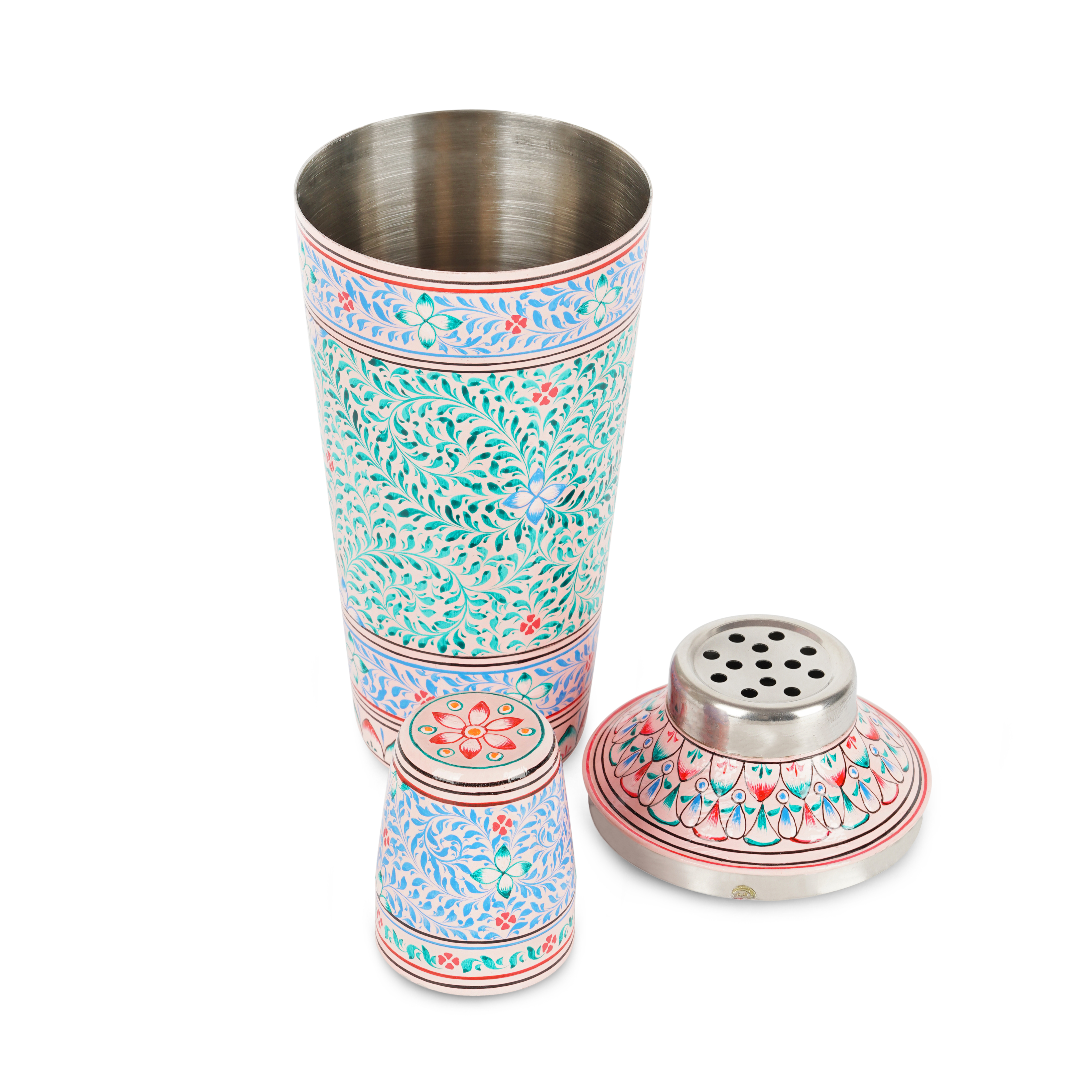 Hand Painted Cocktail Maker Set: Elegant