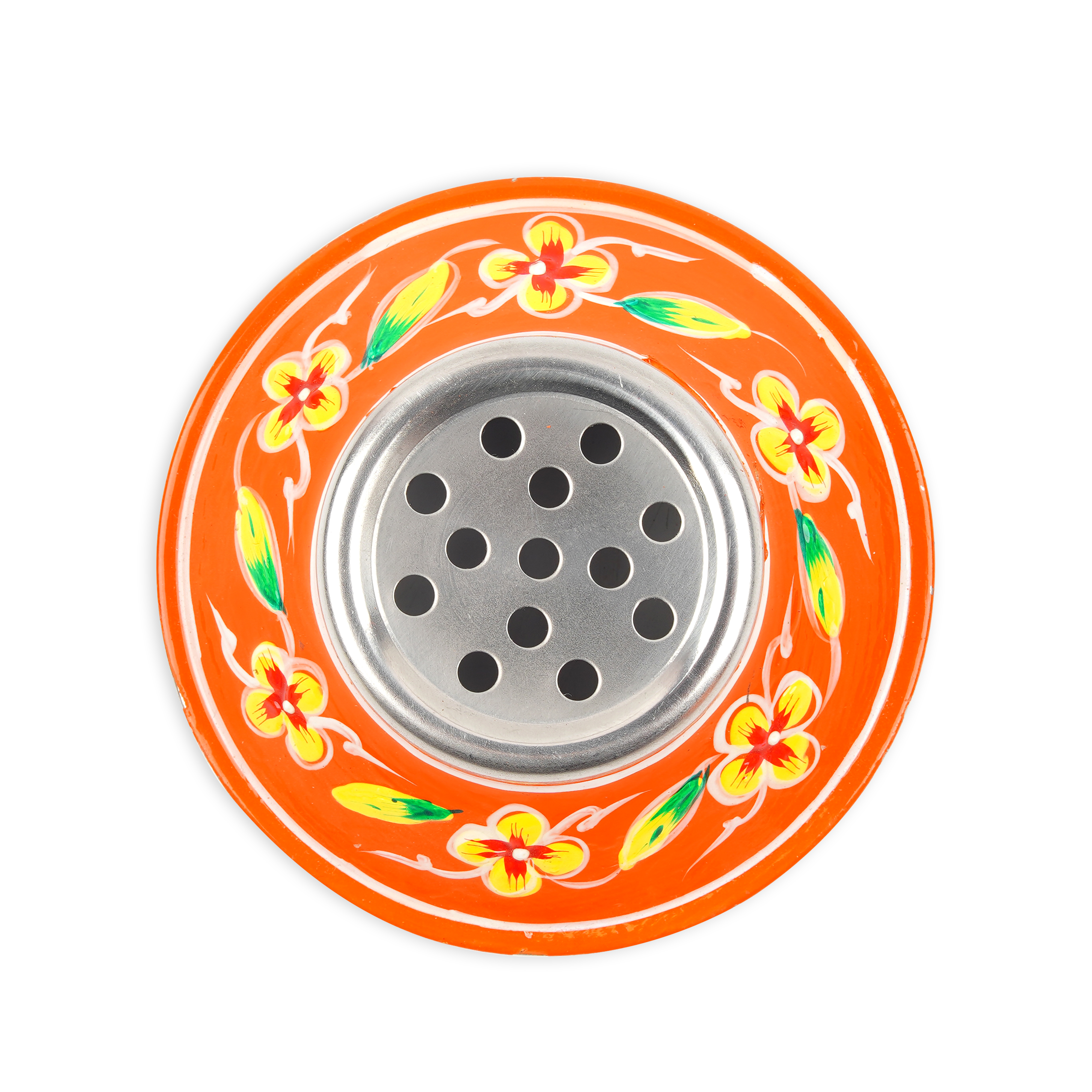 Hand Painted Cocktail Shaker Tangy Orange