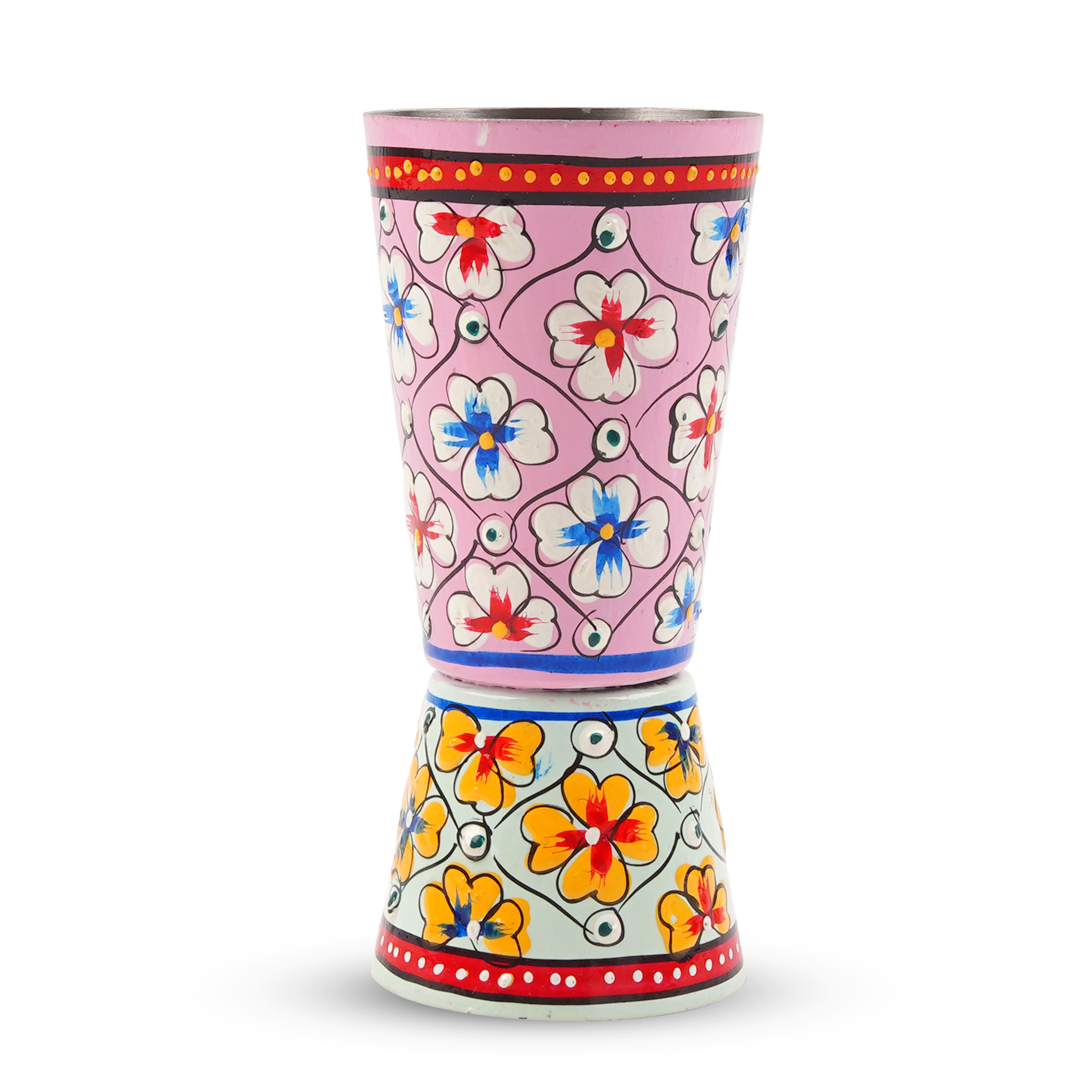 Hand Painted Jigger Spirit Measure : Habibi