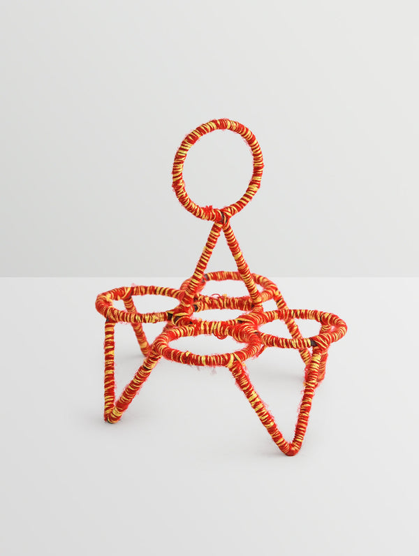 Tea Glass Stand Four CHIKA : ORANGE