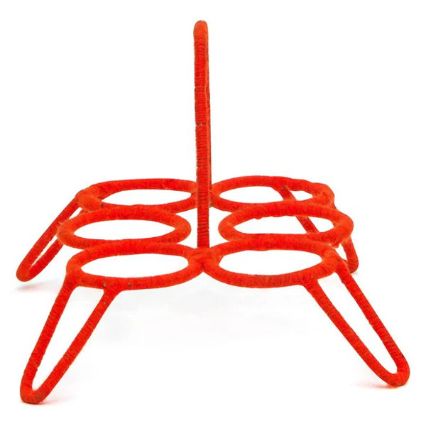 Tea glass stand for 6 glasses : Orange