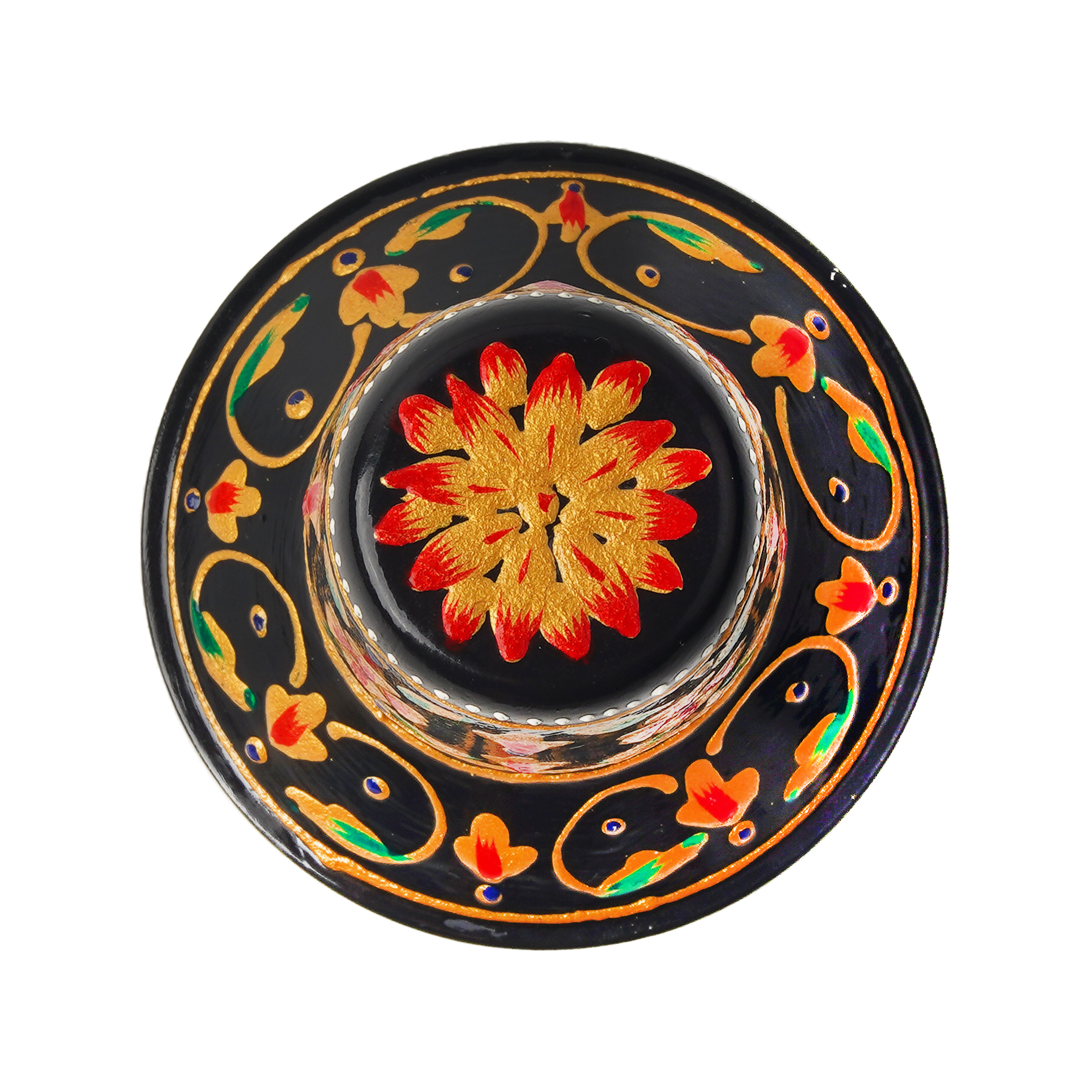 Hand Painted Cocktail Shaker : Black Magic