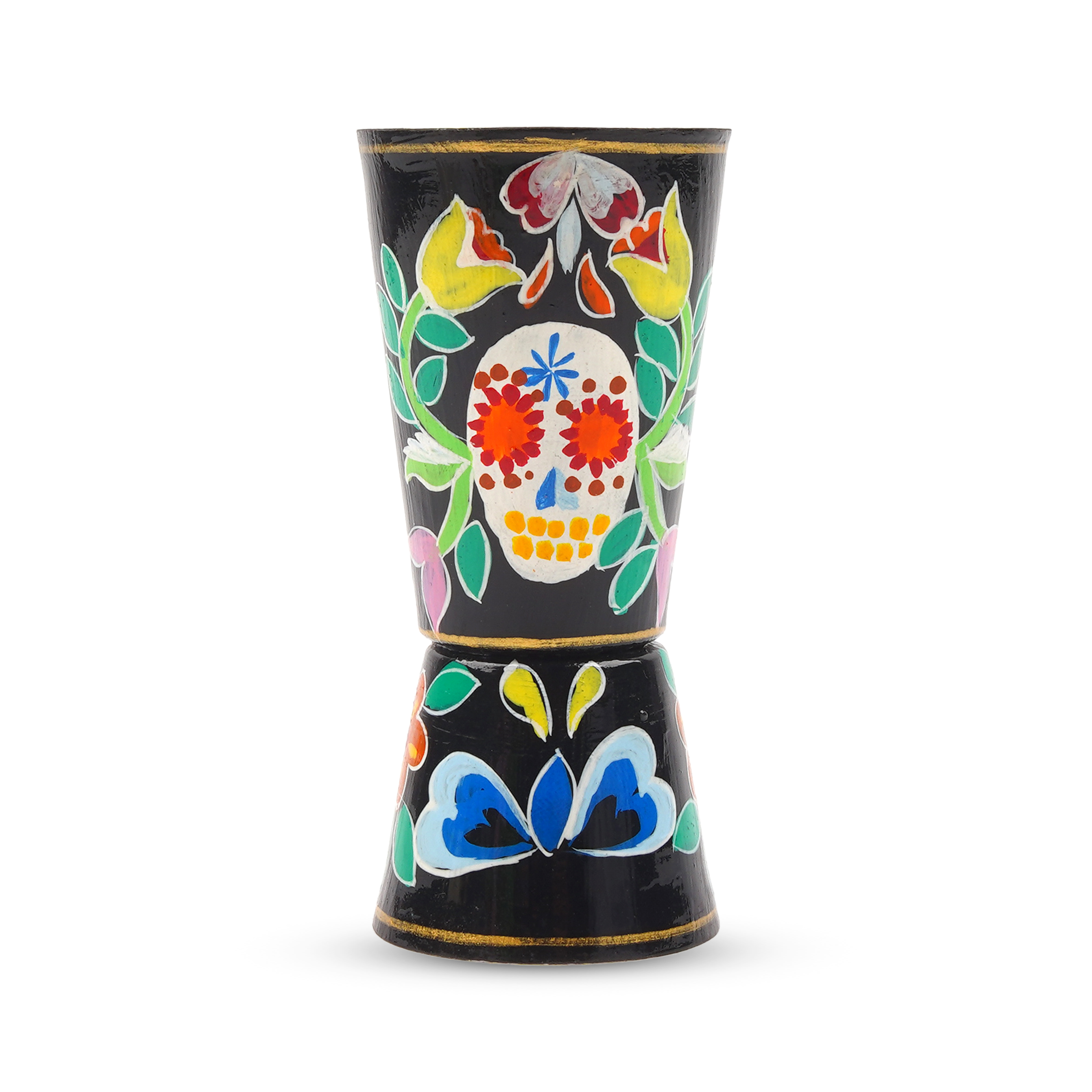 Hand Painted Cocktail Shaker : Skull