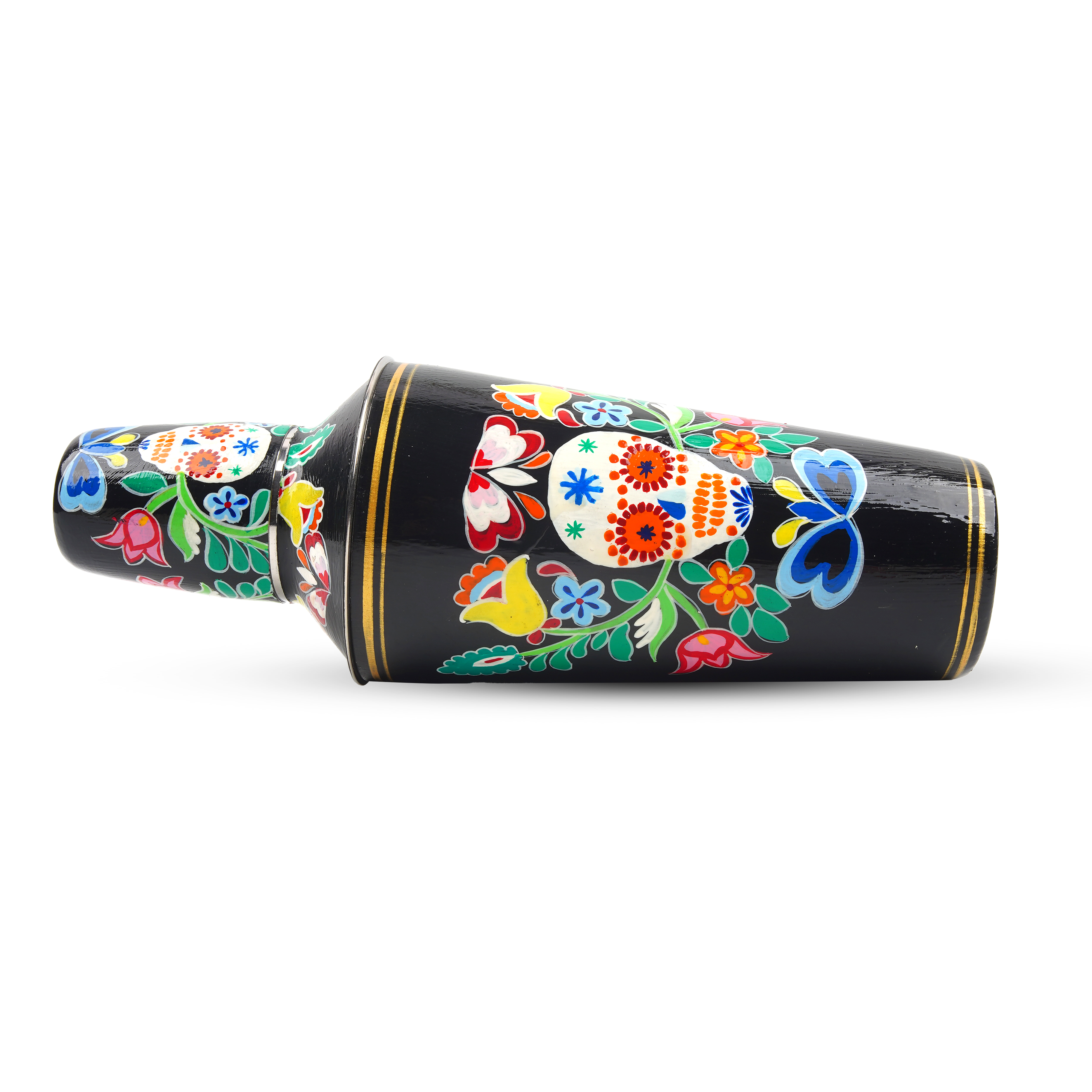 Hand Painted Cocktail Shaker : Skull