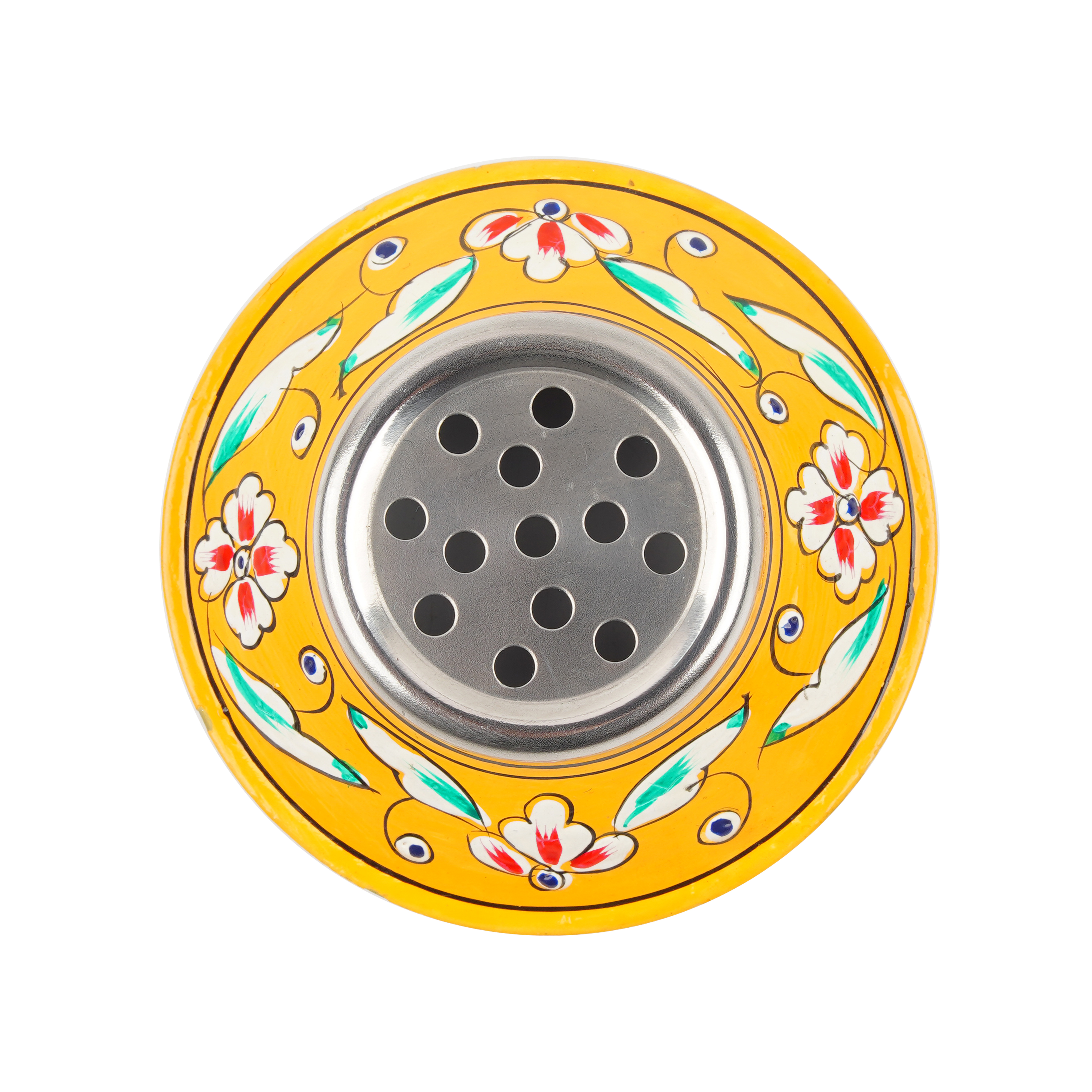 Hand Painted Cocktail Shaker : Red & Yellow