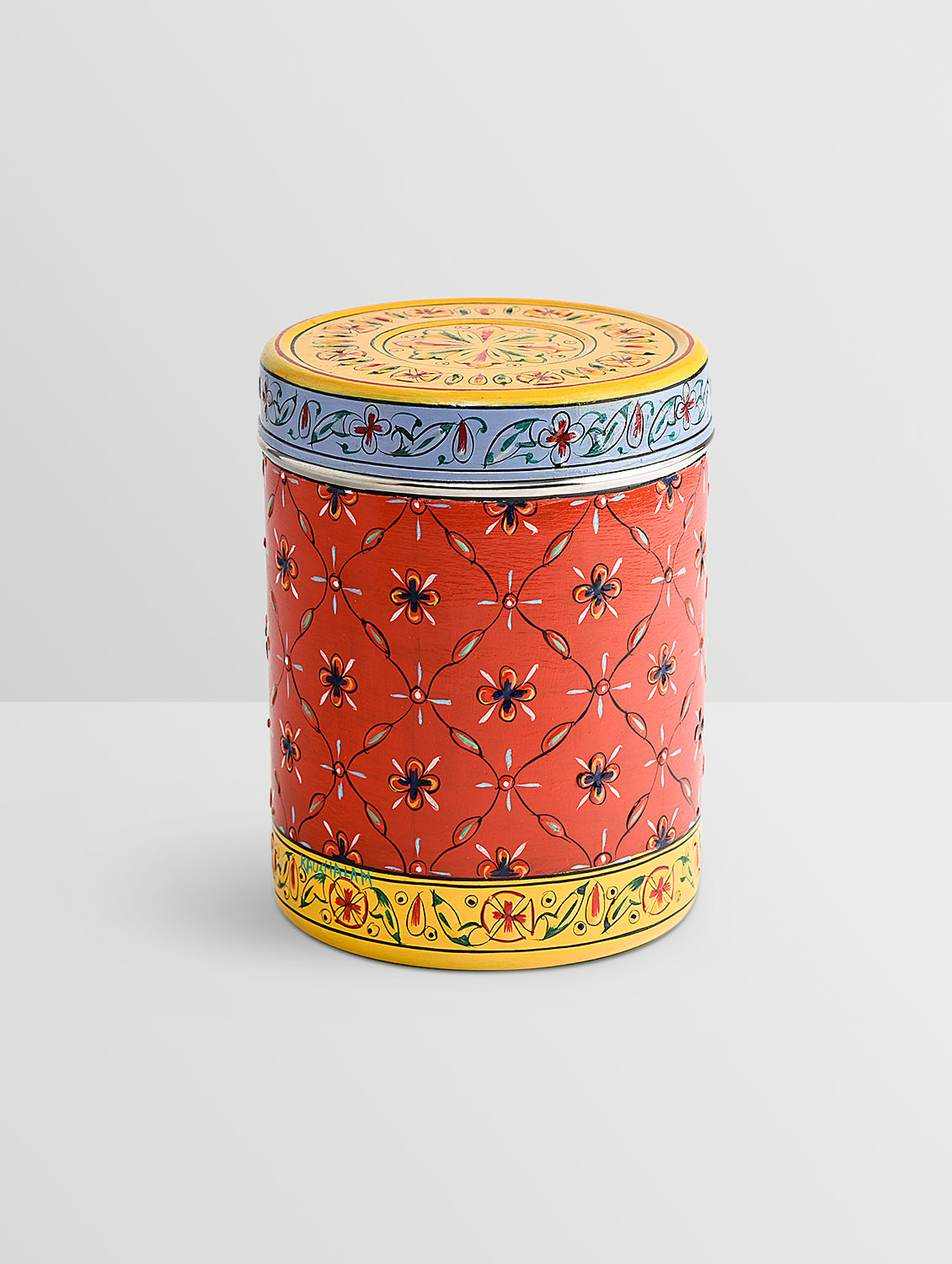 RANGREZ – Hand-Painted Stainless Steel Canister Set (Set of 5)