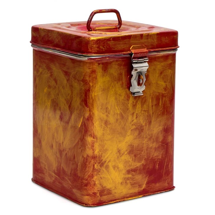 KAUSHALAM CANISTER ( OLD STYLE): ANTIQUA RED KAUSHALAM CANISTER ( OLD STYLE): ANTIQUA RED