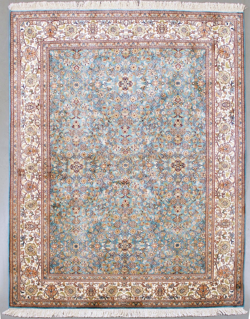 Kashmir Pure Silk Rug (Ref 480) 218x157cm