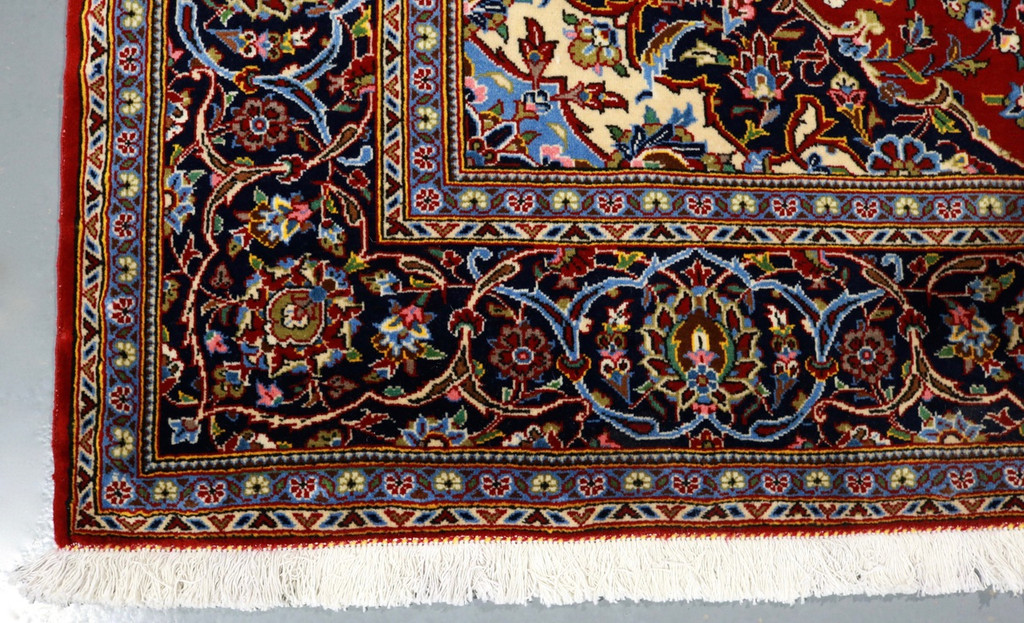 Kork Wool Kashan Persian Rug (Ref 11) 220x145cm