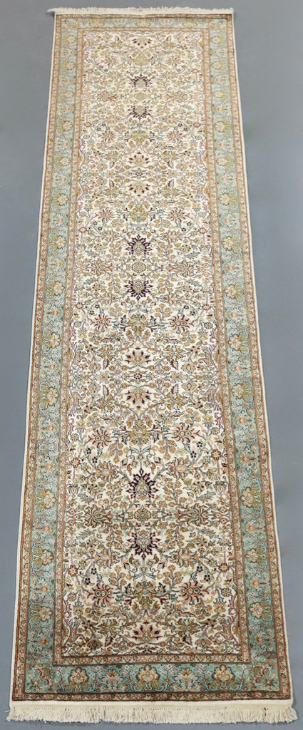 Kashmir Pure Silk Runner (Ref 8408) 310x76cm