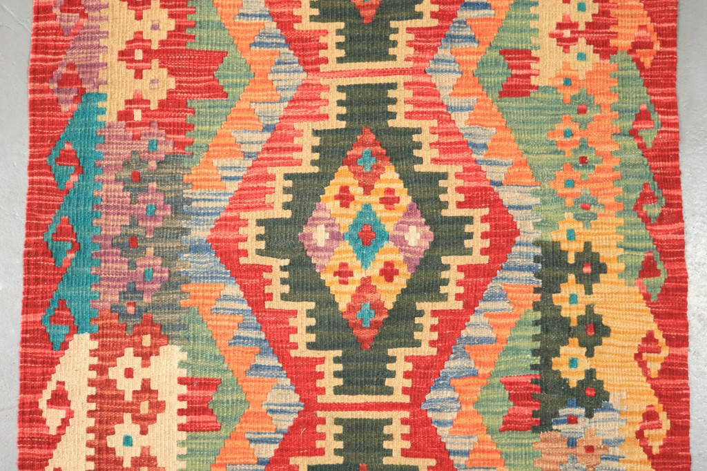 Veggie Dye Afghan Kilim Runner (Ref 435) 487x82cm