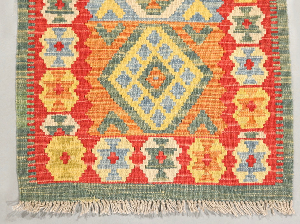 Kyber Veggie Dye Afghan Kilim (Ref 106909) 167x65cm