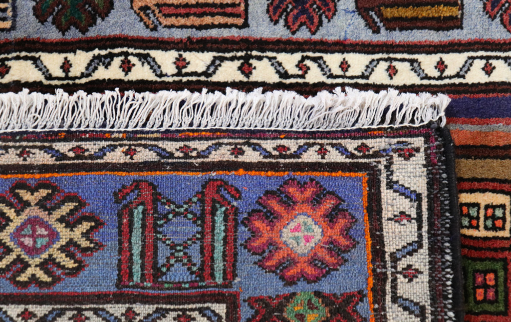 Pictorial Hamadan Vintage Persian Rug (Ref 40694) 207x130cm
