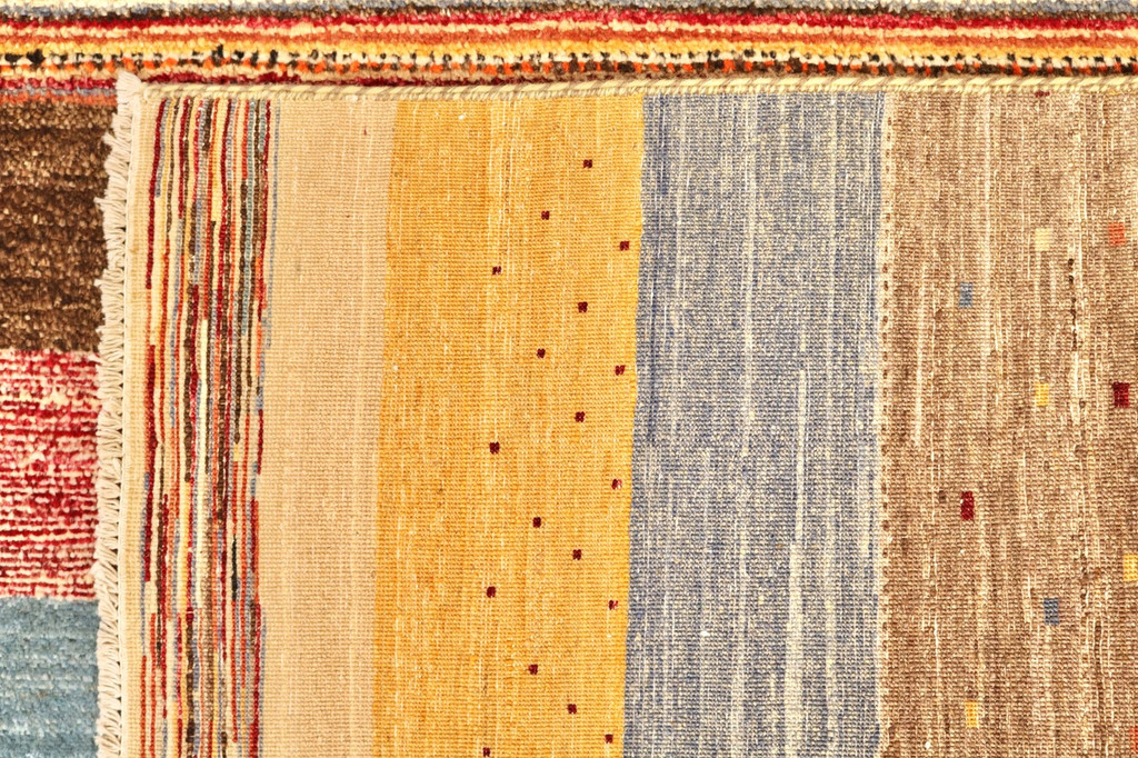 Chobi Linear Veggie Dye Rug (Ref 22) 254x172cm