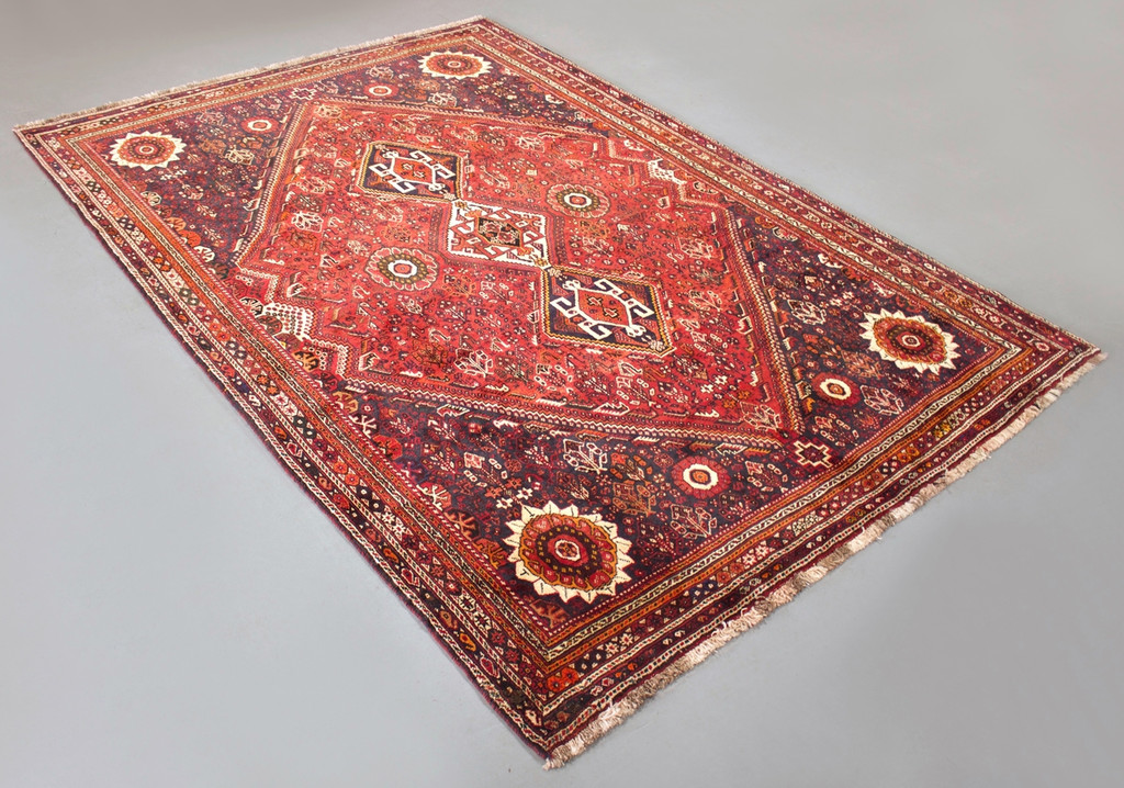 Shiraz Qashqai Vintage Persian Rug (Ref 7) 326x225cm