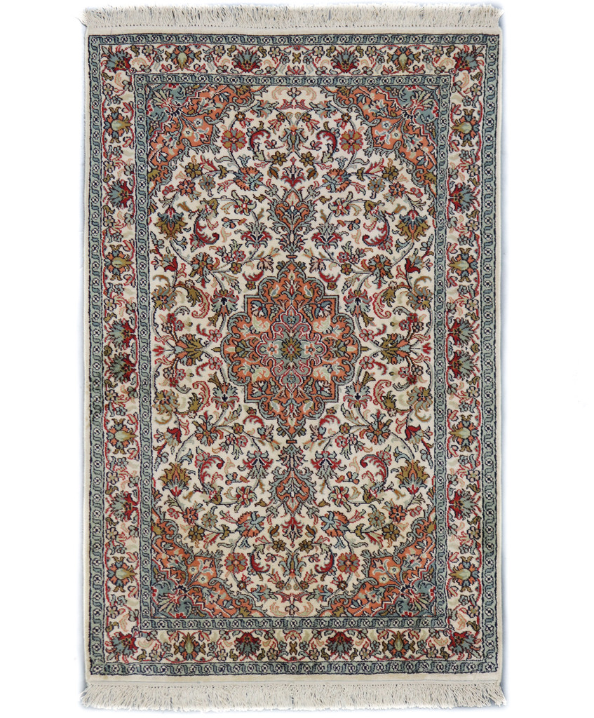 Kashmir Pure Silk Rug (Ref 1184) 118x78cm