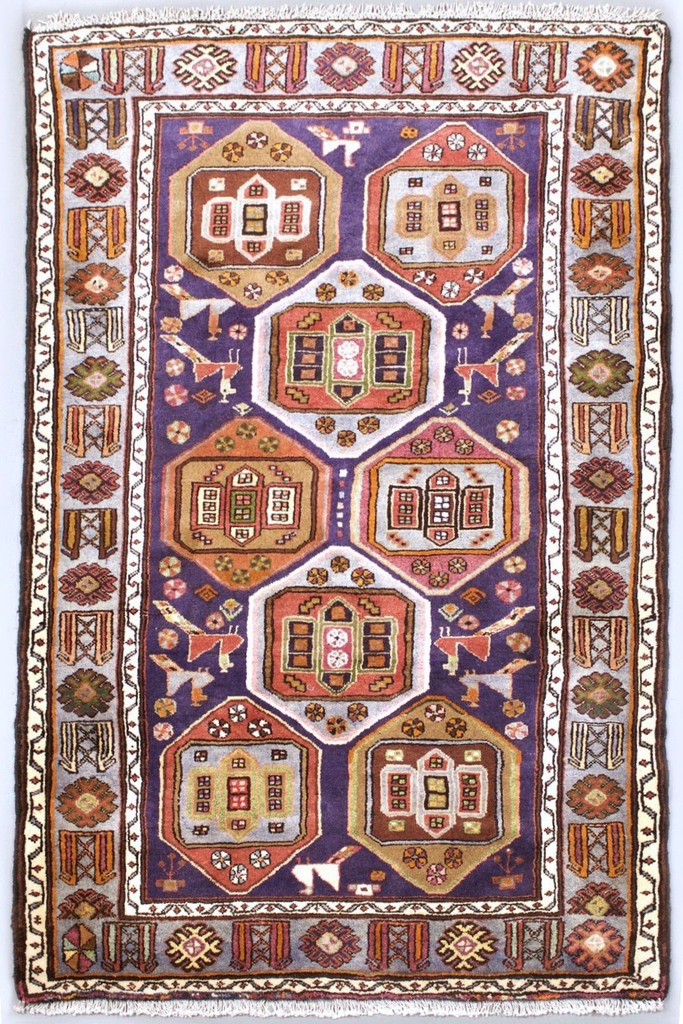 Hamadan Zanjan Vintage Persian Rug (Ref 40694) 202x130cm