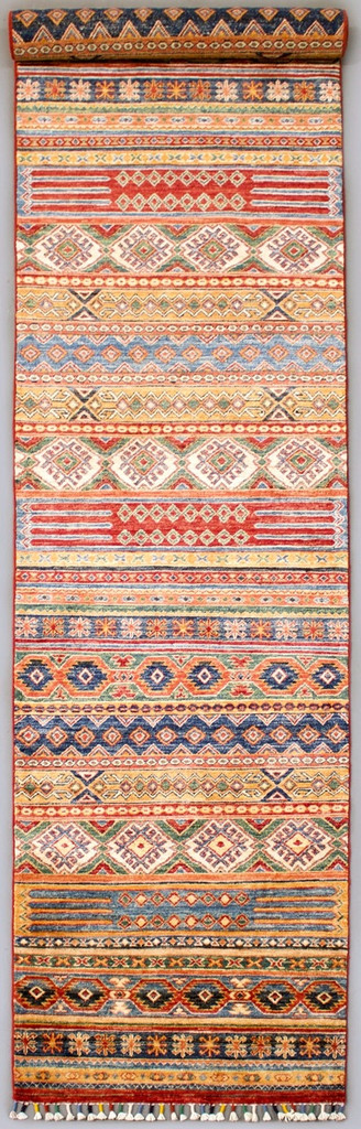 Kazak Farahan Fine Veggie Dye Runner (Ref 1826) 386x80cm