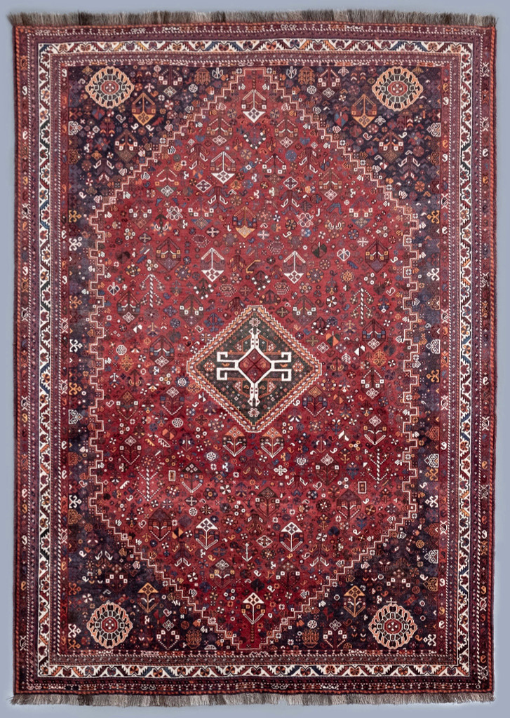  Shiraz Qashqai Fine Vintage Persian Rug (Ref 50) 320x220cm