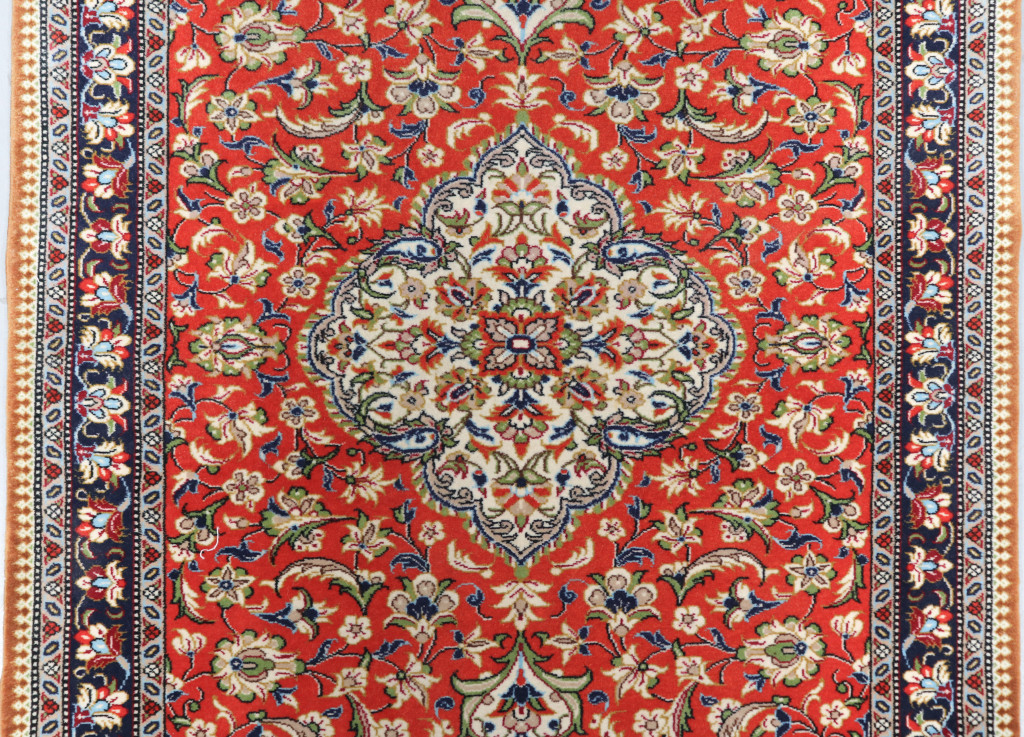 Qum Fine Terracotta Persian Runner (Ref 21) 297x80cm